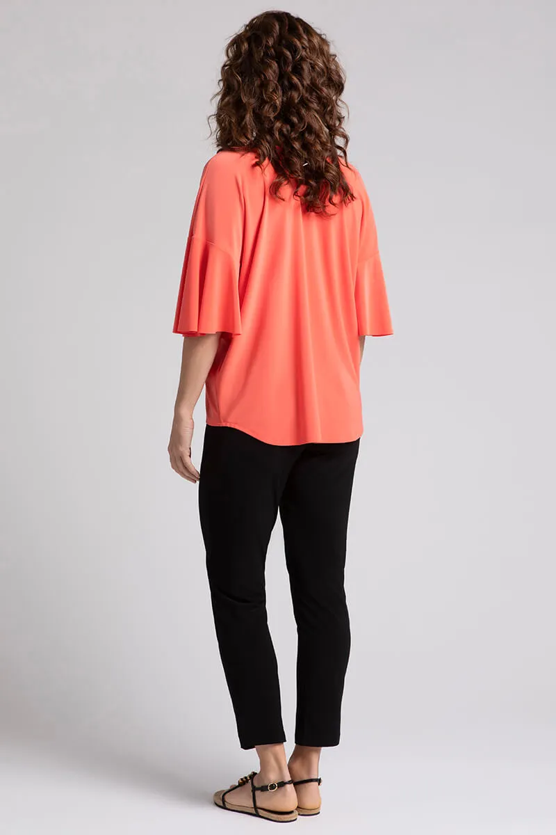 Flutter Dolman Top | Coral