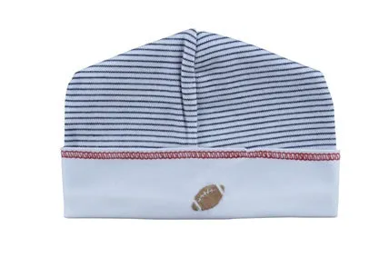 Football Pima cotton baby hat