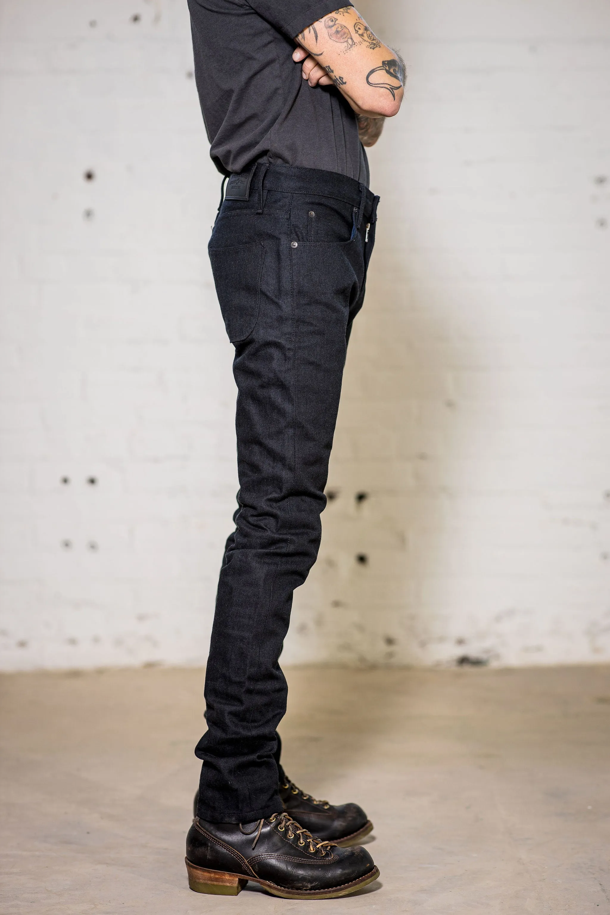 Freenote Cloth Avila - Black Grey Denim