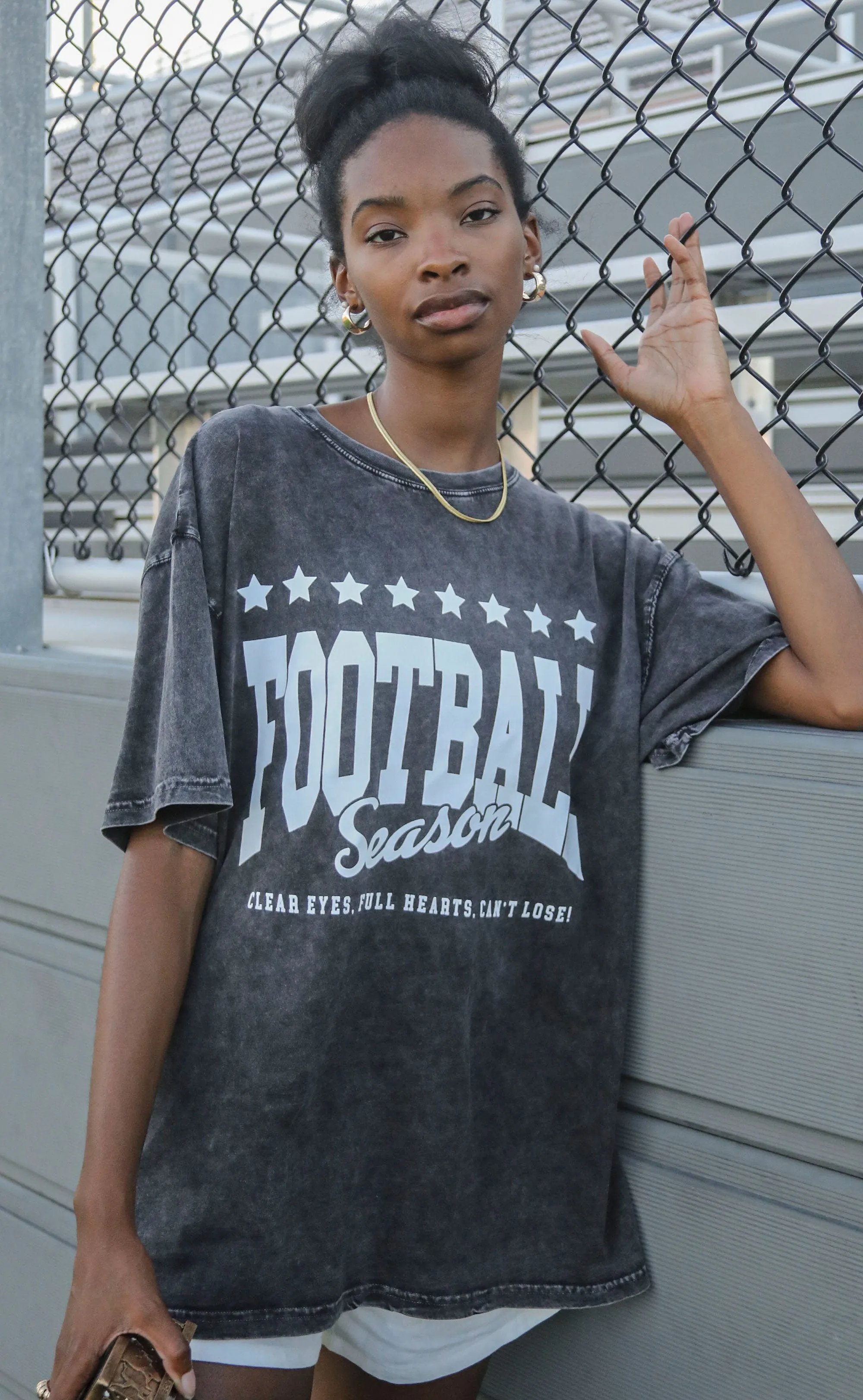 friday   saturday: football season oversized t shirt