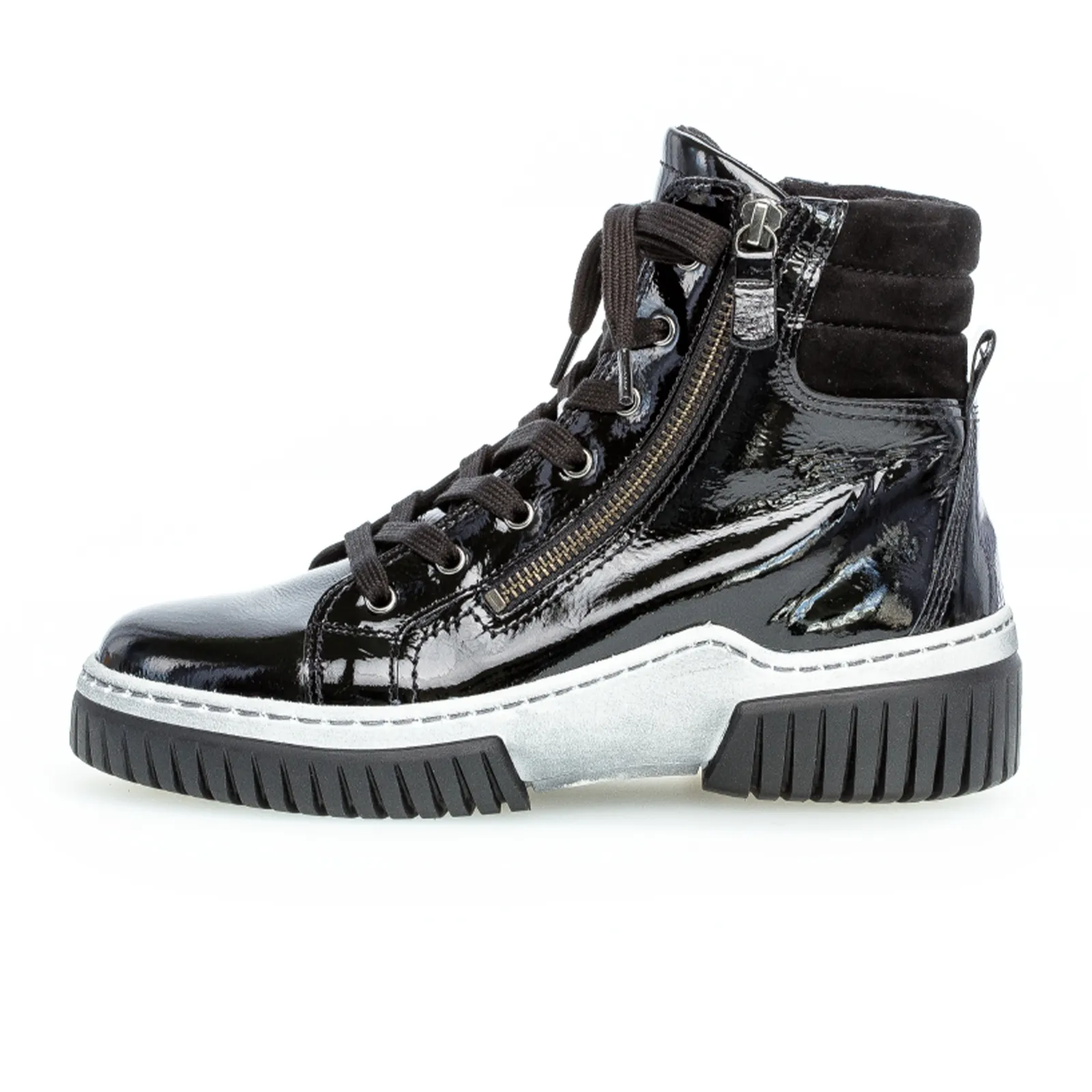 Gabor 93761-97 High Top Sneaker (Women) - Black Patent