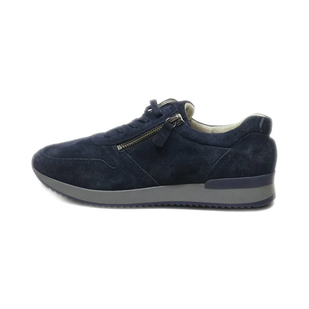 Gabor Low-Top Sneakers Suede Blue Colour For Women