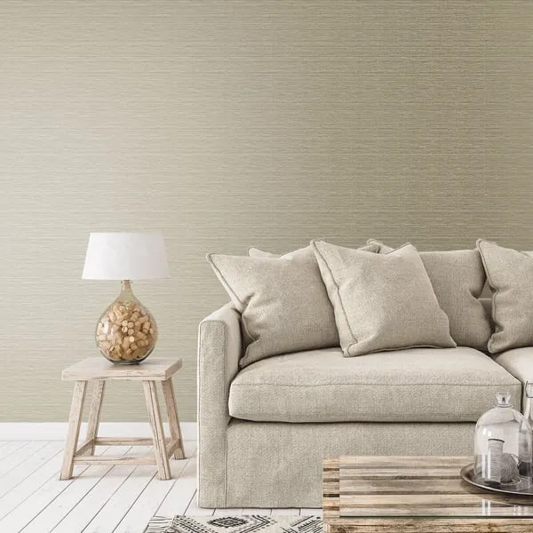 Galerie Metallic Plain Wallpaper Greige DWP0230-02