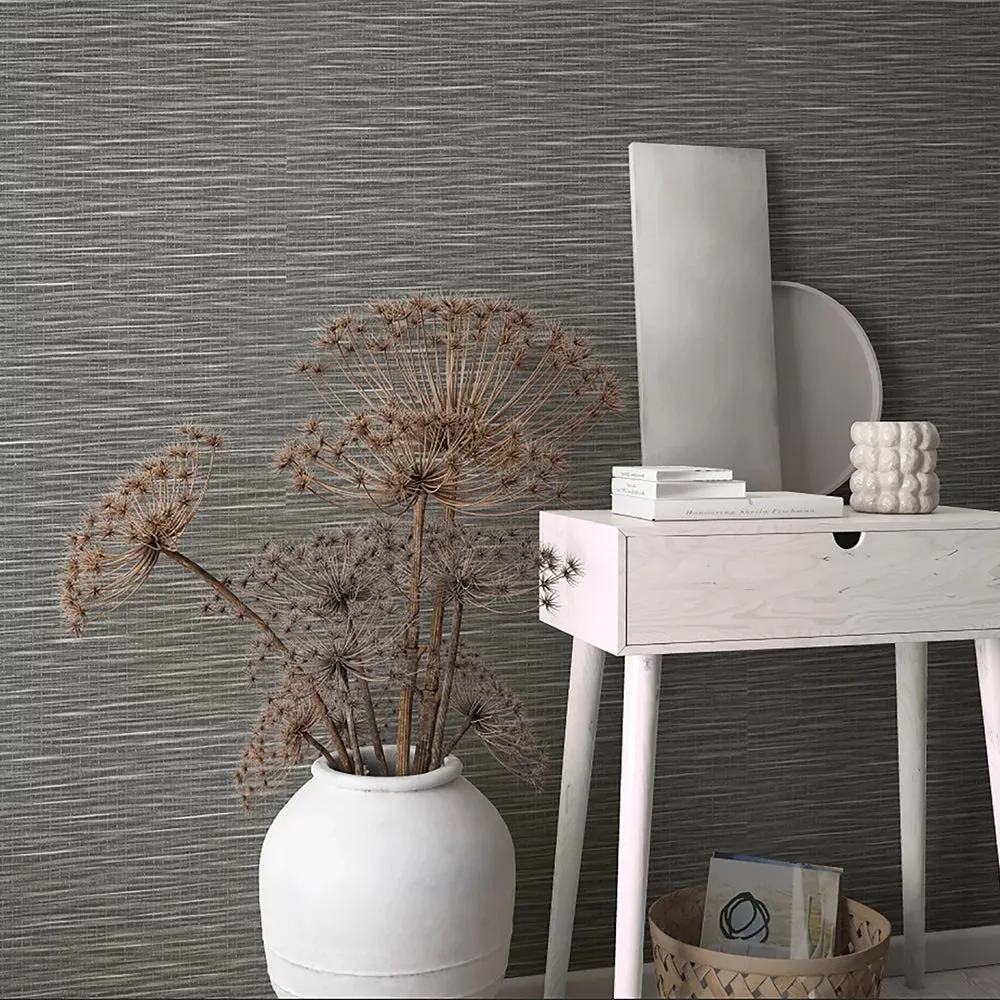 Galerie Subtle Wave Wallpaper Charcoal 33320