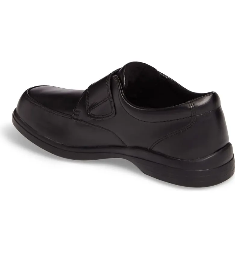 Gavin Kid's Strap Oxford - Black Leather