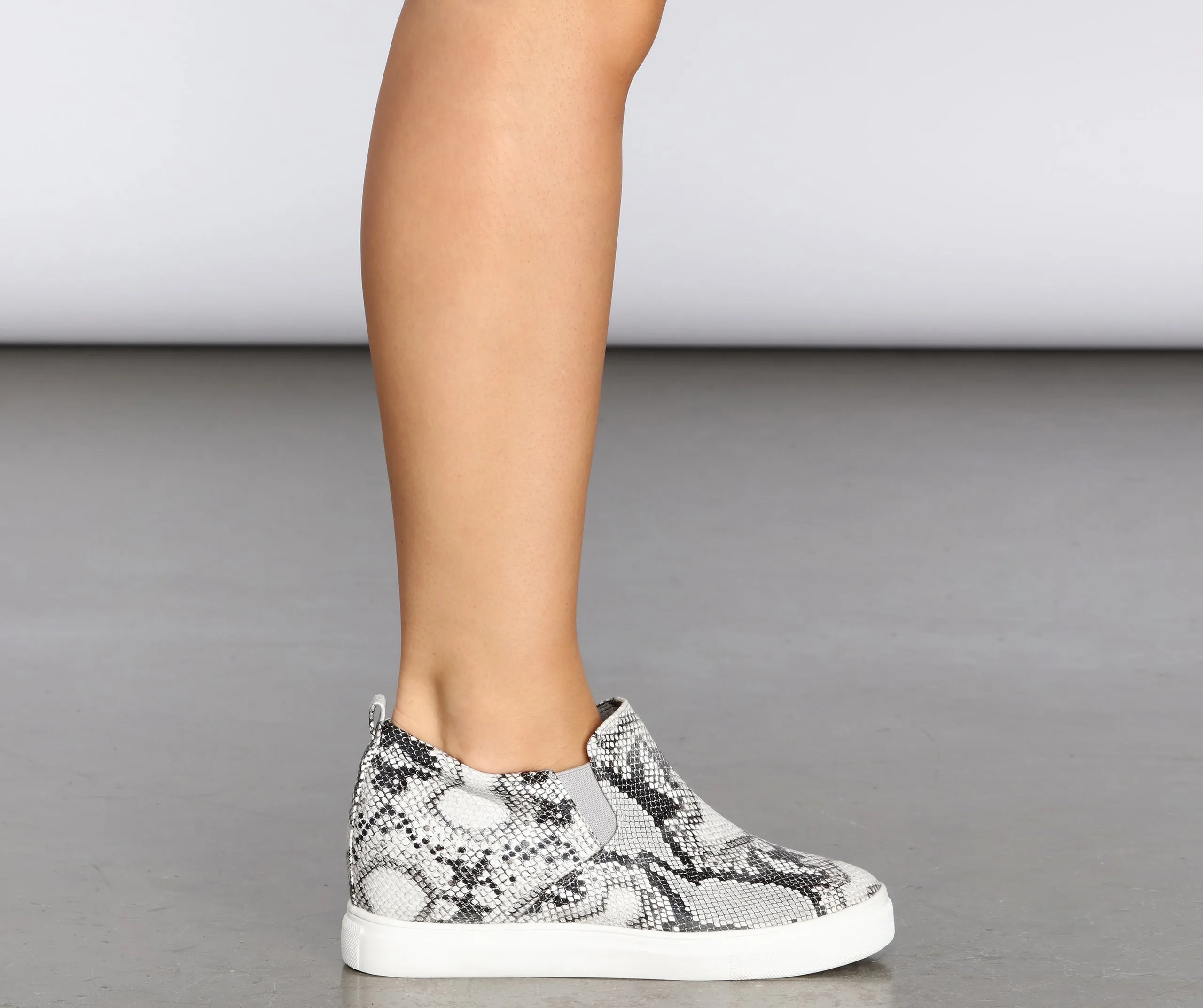 Go The Mile Wedge Sneakers