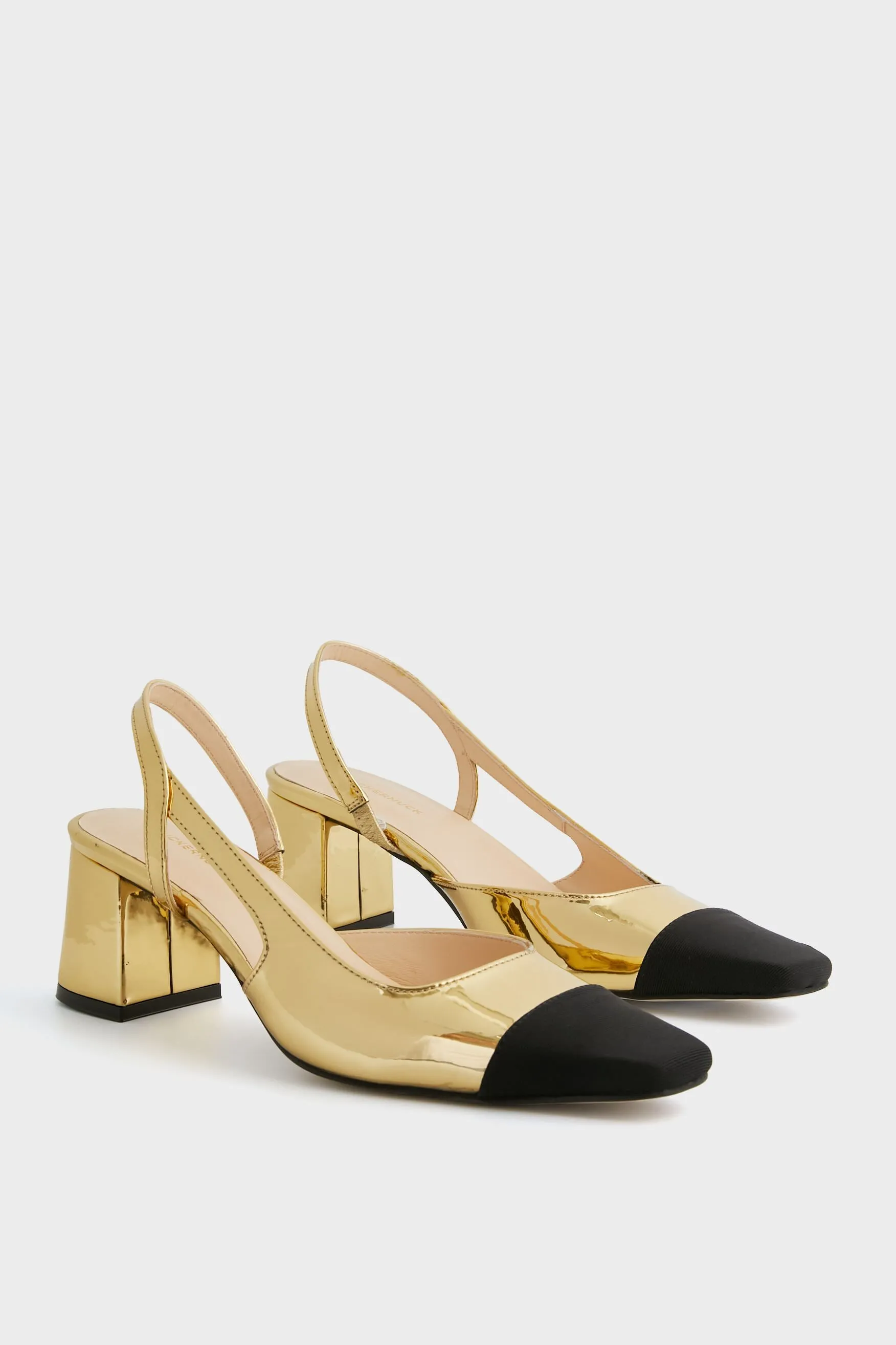 Gold Tinsley Slingback Heels