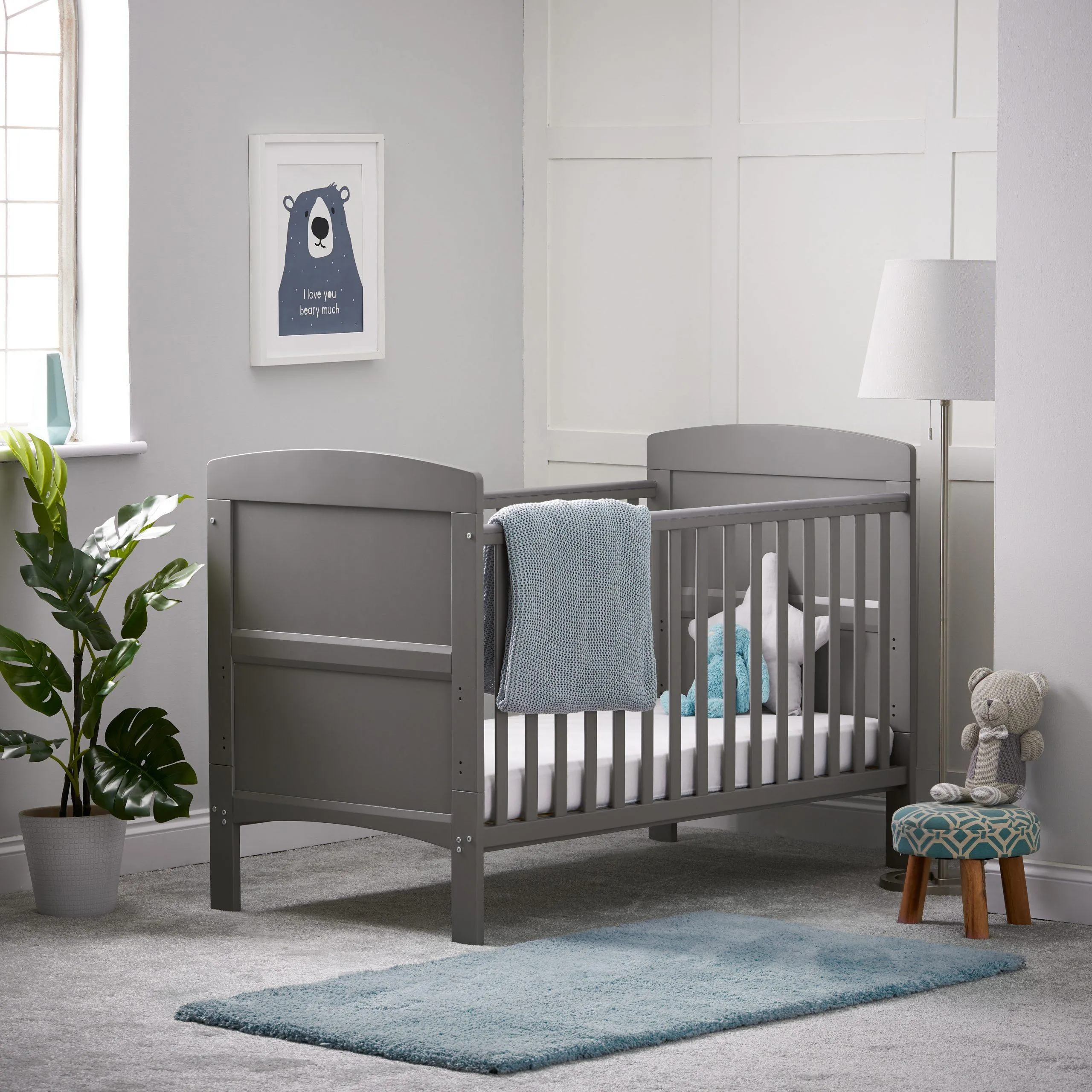 Grace Cot Bed - Taupe Grey