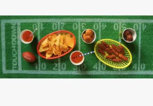 Grass Football Table Runner