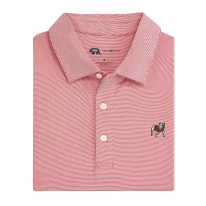 Hairline Stripe Standing Bulldog Polo