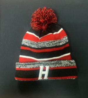 Hazleton Cougars Pom Beanie with "H" Logo