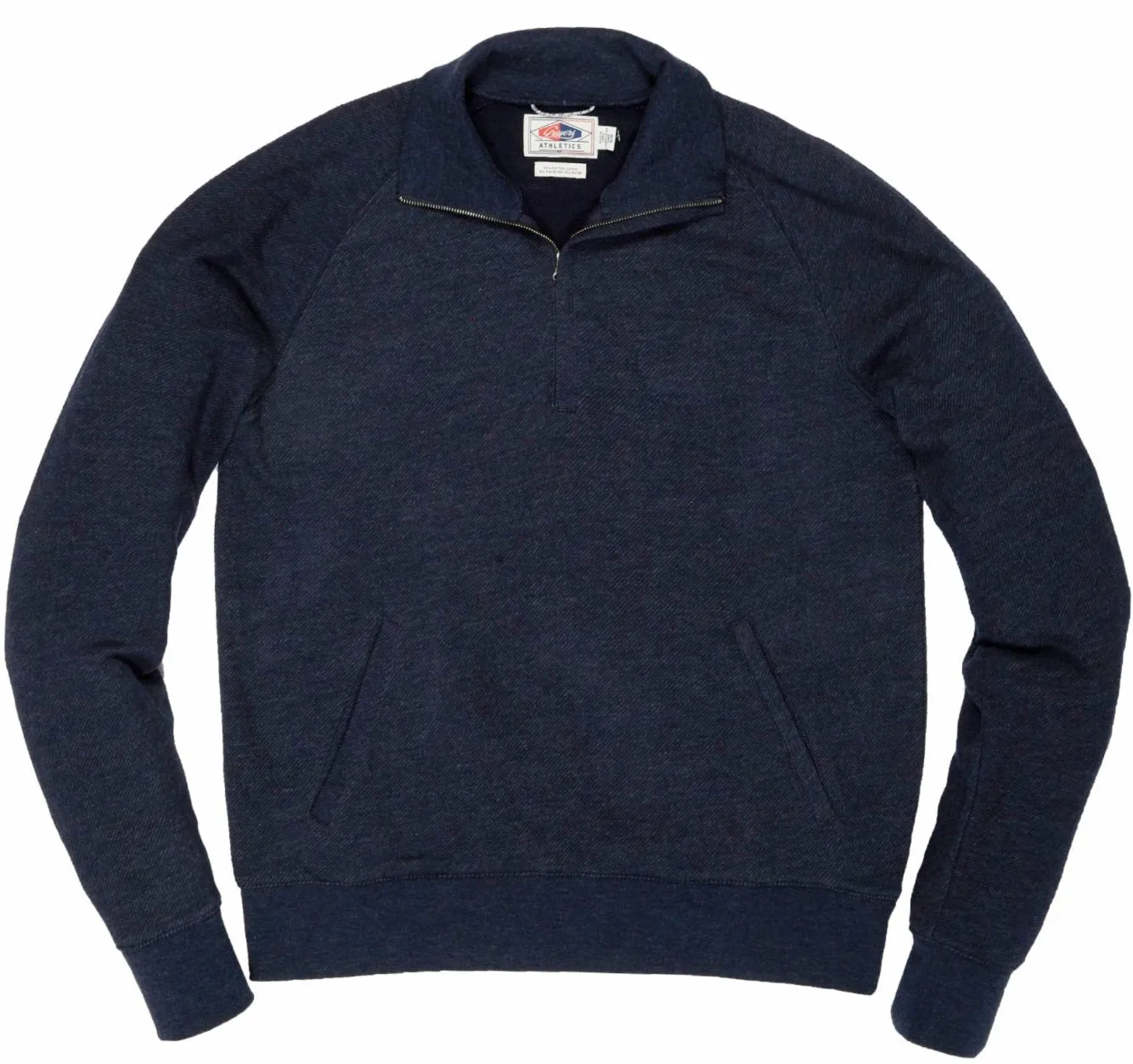 Hudson Textured Half Zip - Blue Night (Final Sale)