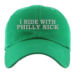 I Ride With Philly Nick Kelly Green Dad Hat | Philadelphia Football