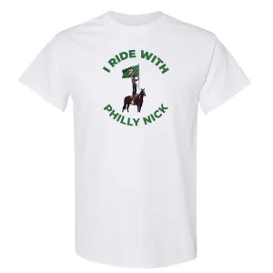 I Ride With Philly Nick White T-Shirt | Philadelphia Football