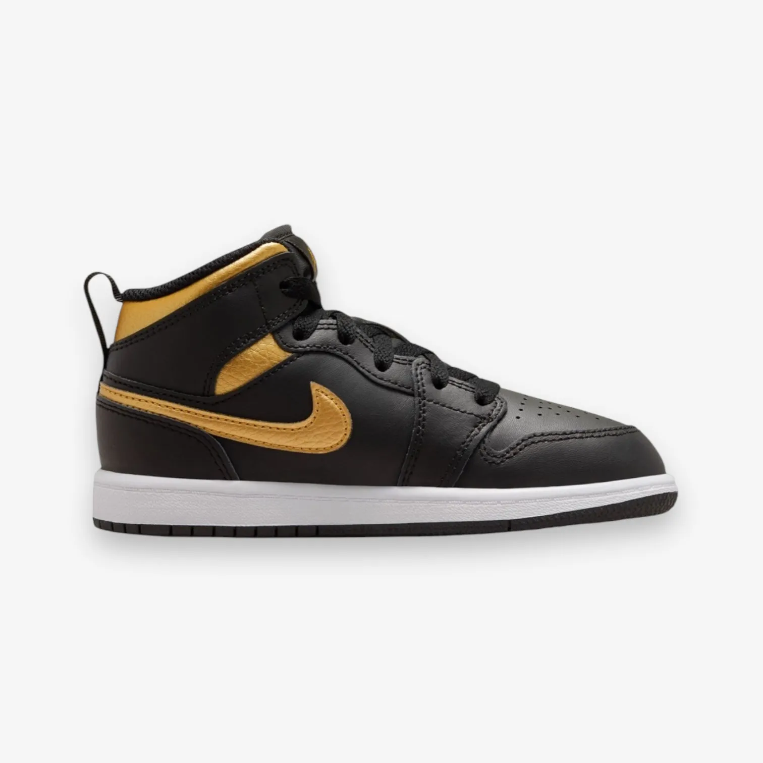 Jordan 1 Mid (PS) Black Metallic Gold White DQ8424-071