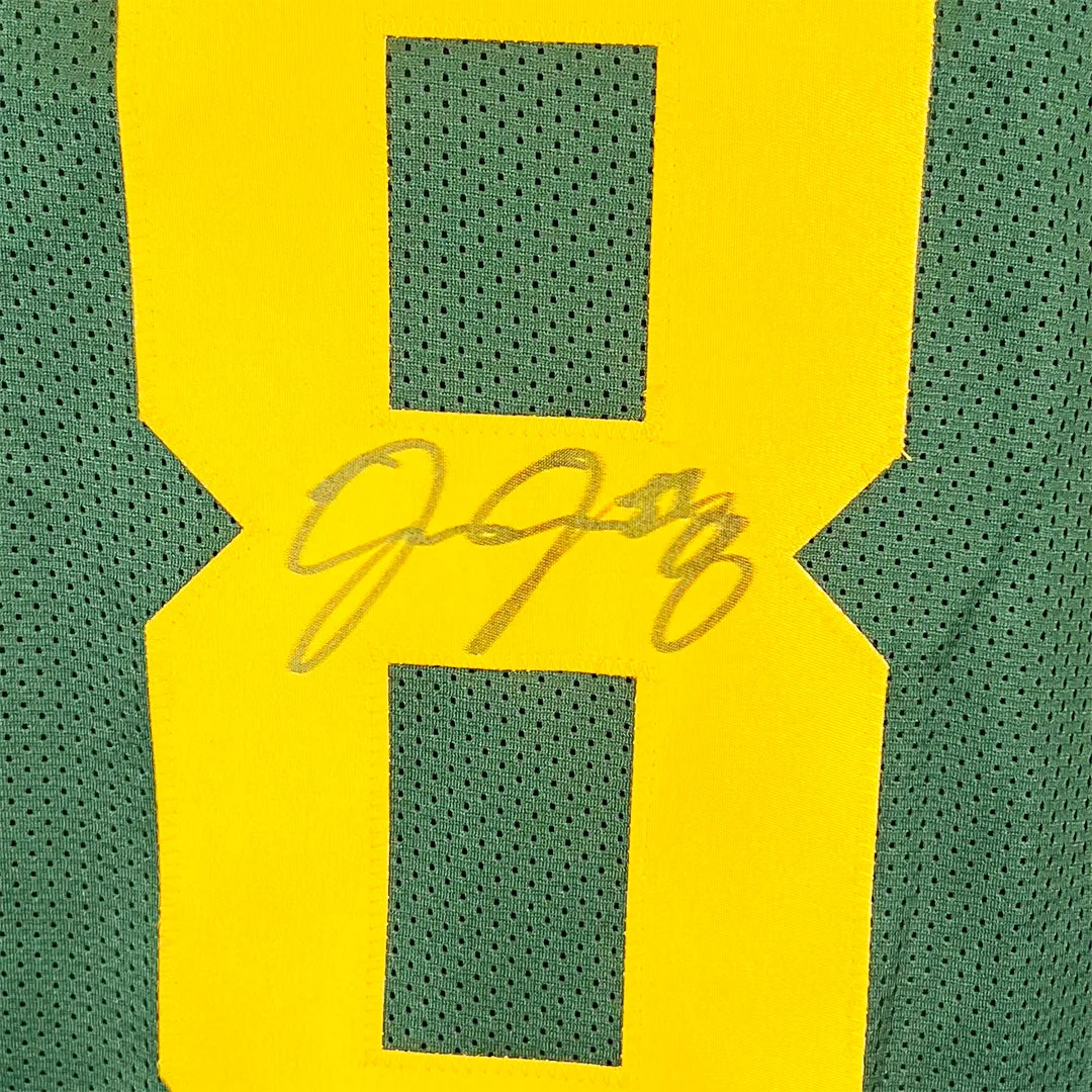 Josh Jacobs Signed Green Bay Color Rush Football Jersey (Beckett)