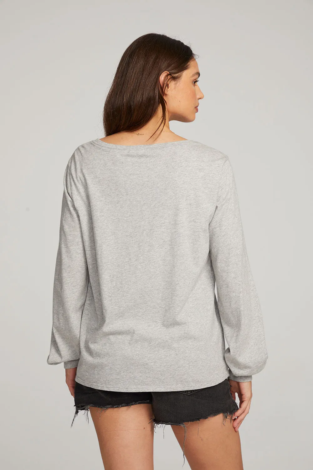 Kara Heather Grey Long Sleeve