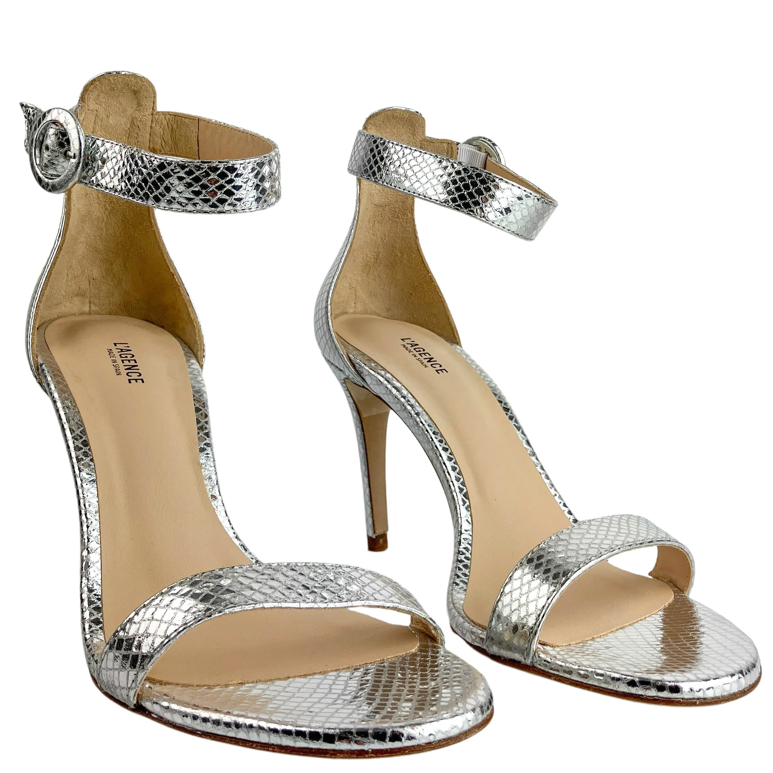 L'AGENCE Gisele Heels in Silver