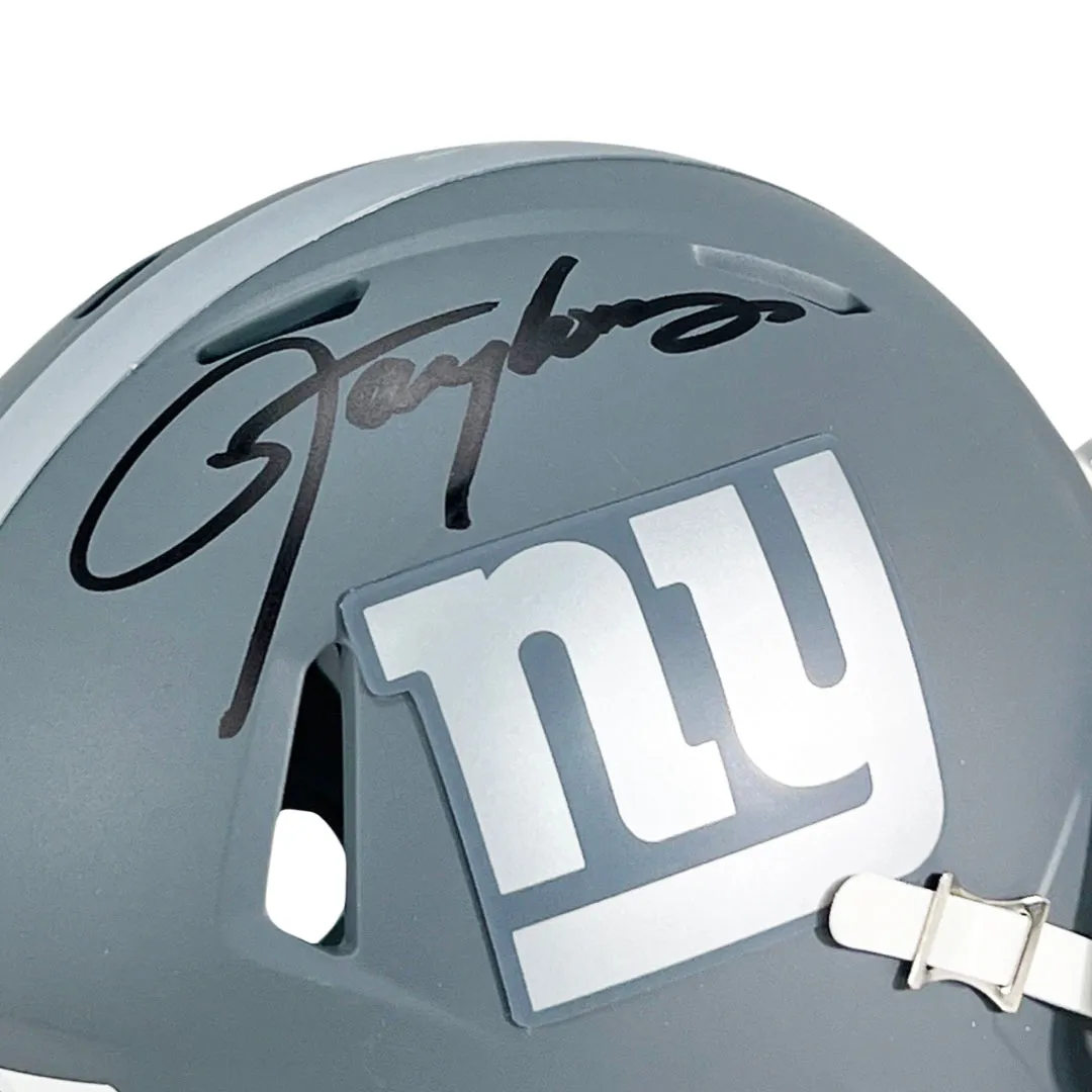 Lawrence Taylor Signed New York Giants Speed Slate Alternate Mini Football Helmet (Beckett)