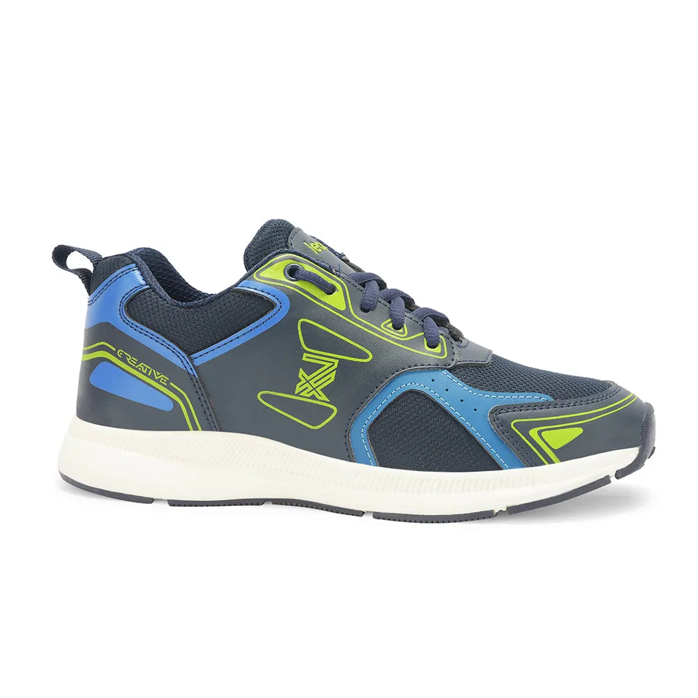 Leap7x By Liberty Kids DECLAN-E N.Blue Sports Non Lacing Shoes