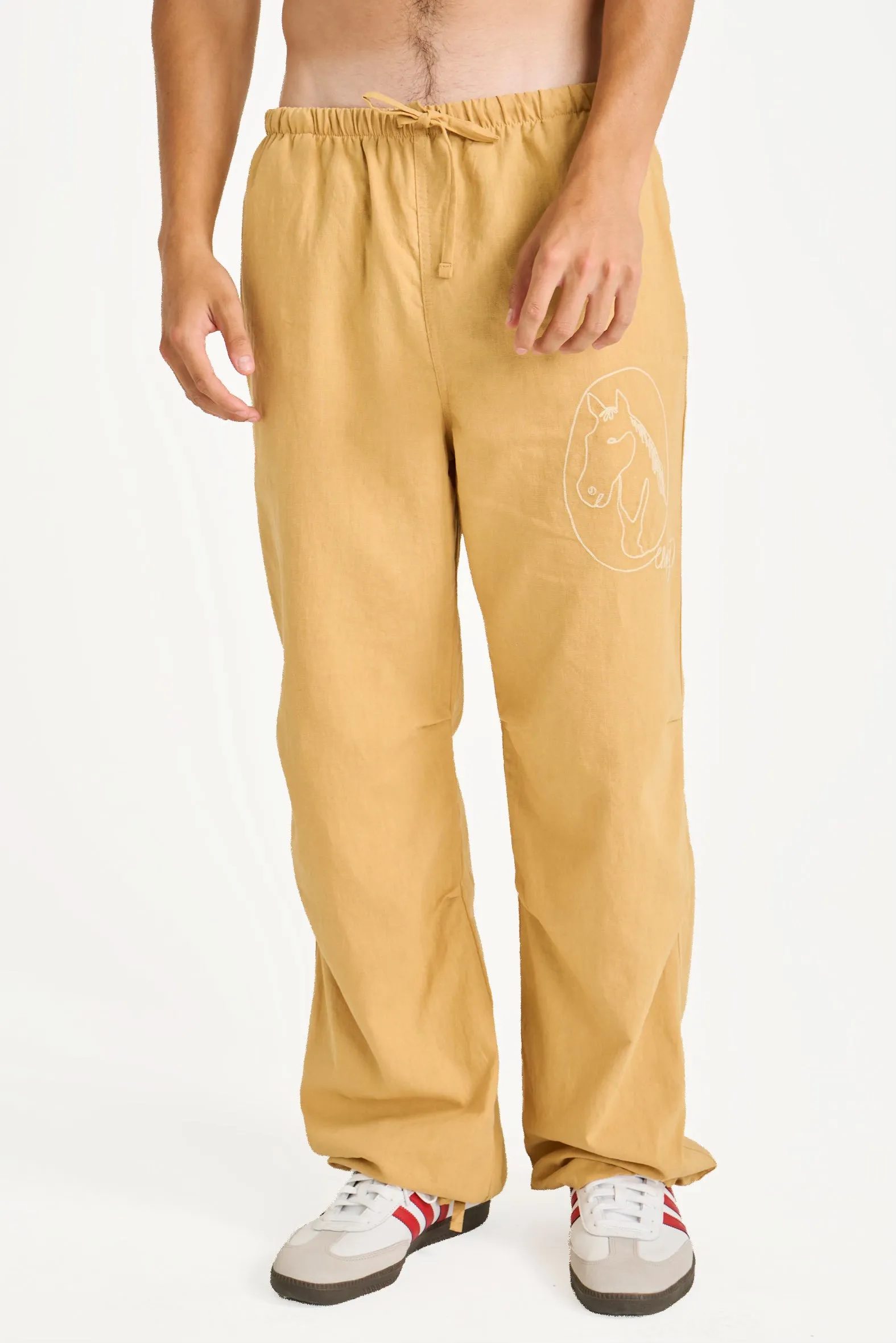 Linen Beach Pant (Mustard)