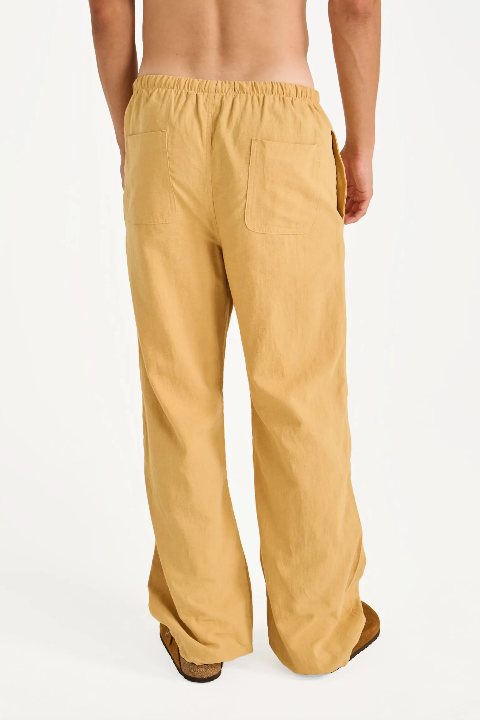 Linen Beach Pant (Mustard)