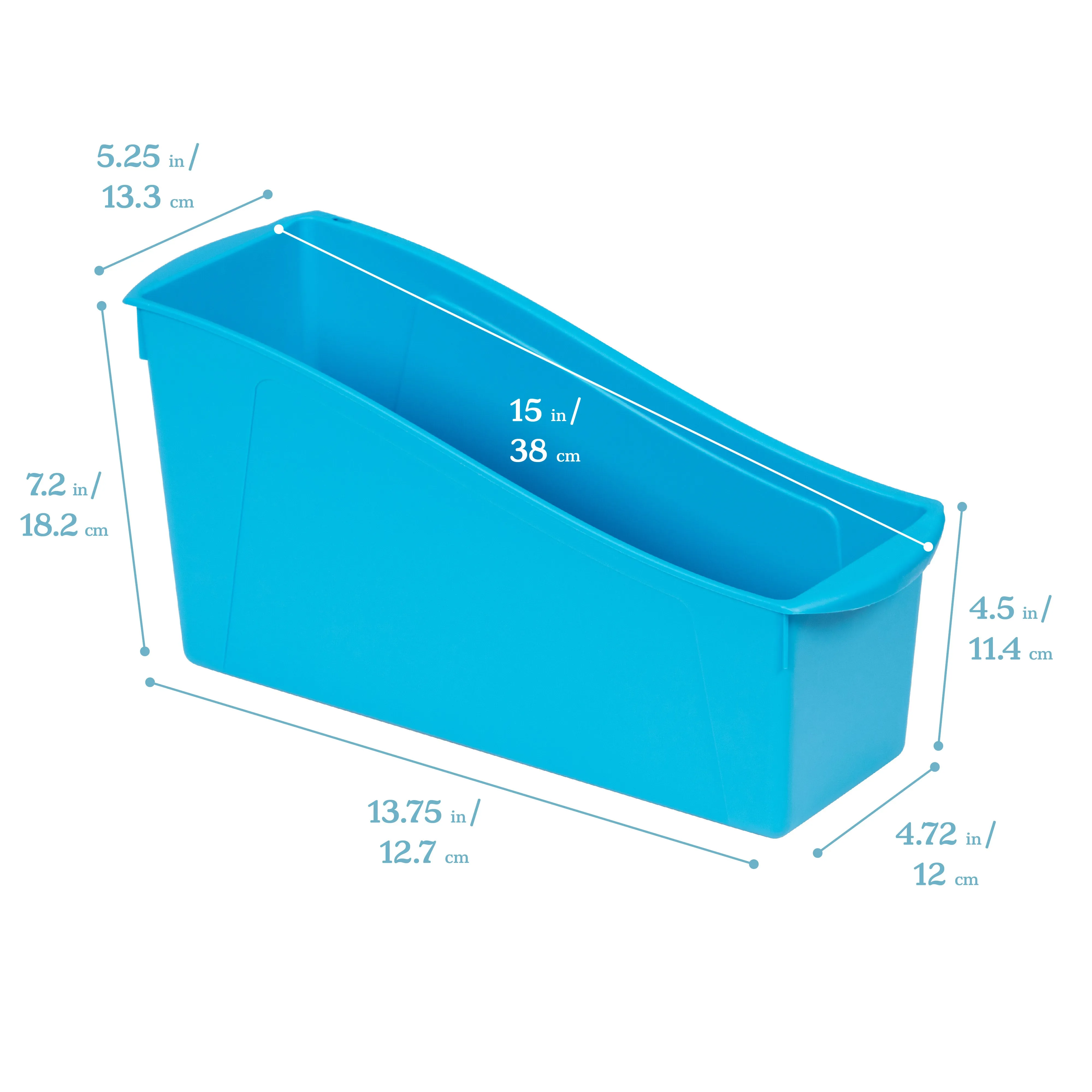 Linking Book Bins, Colorful Connecting Storage