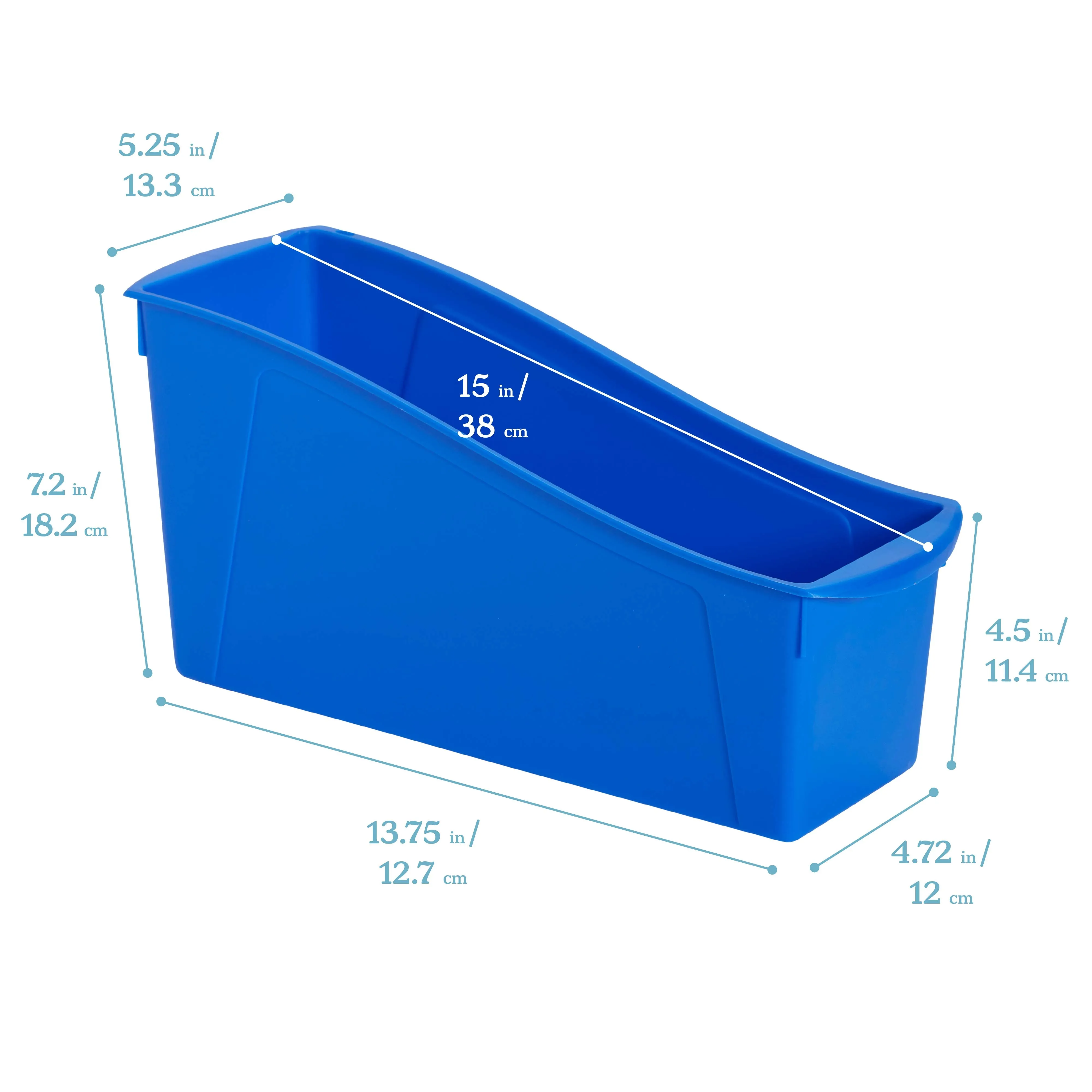 Linking Book Bins, Colorful Connecting Storage