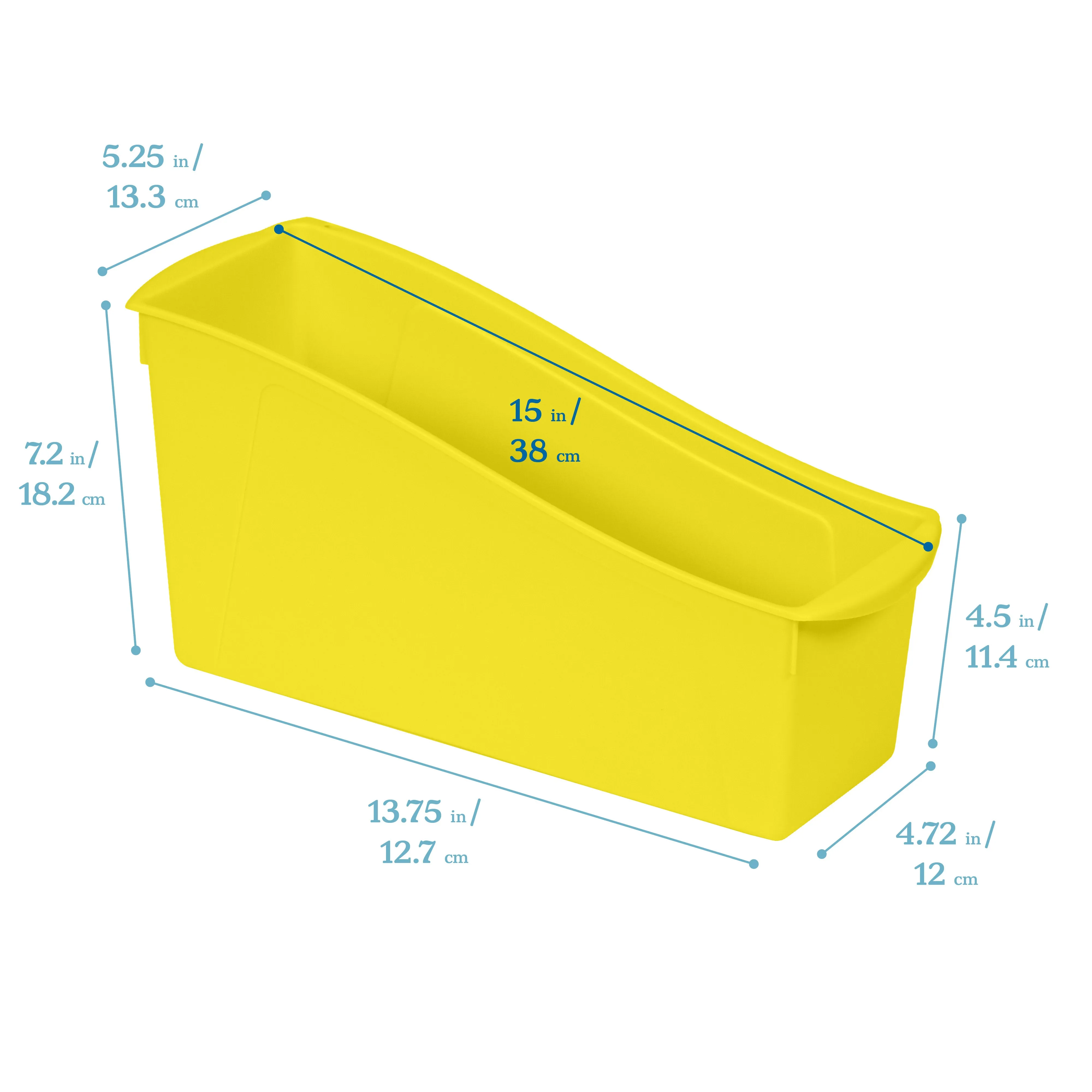 Linking Book Bins, Colorful Connecting Storage