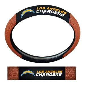 Los Angeles Chargers Football Grip Steering Wheel Cover 15" Diameter