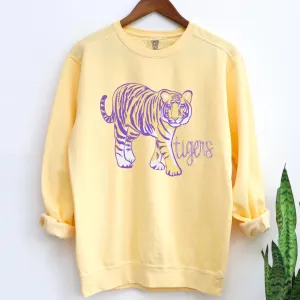 LSU Tigers Sweatshirt Mascot Graphic Football