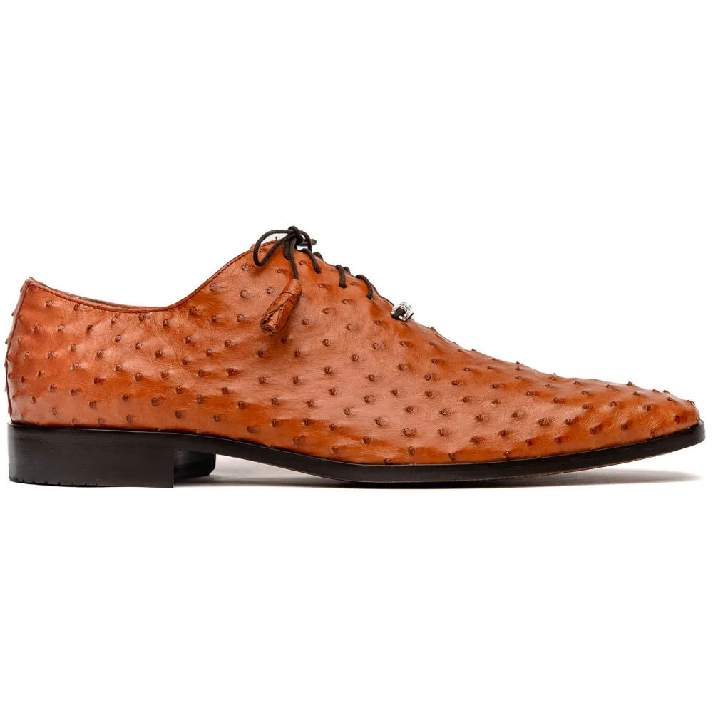 Marco Di Milano Criss Oxford Brandy Ostrich Shoes