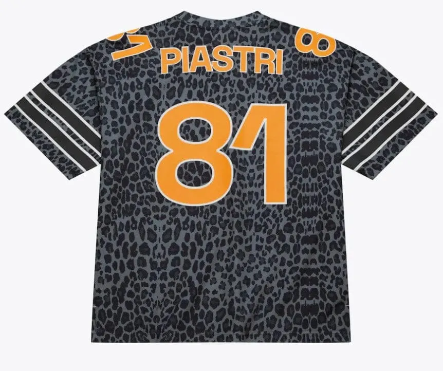 McLaren Racing F1 Special Edition Las Vegas GP Oscar Piastri Mitchell & Ness Football Jersey