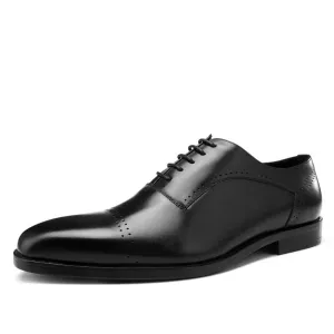 Men Captoe Lace Up Formal Oxford Shoes