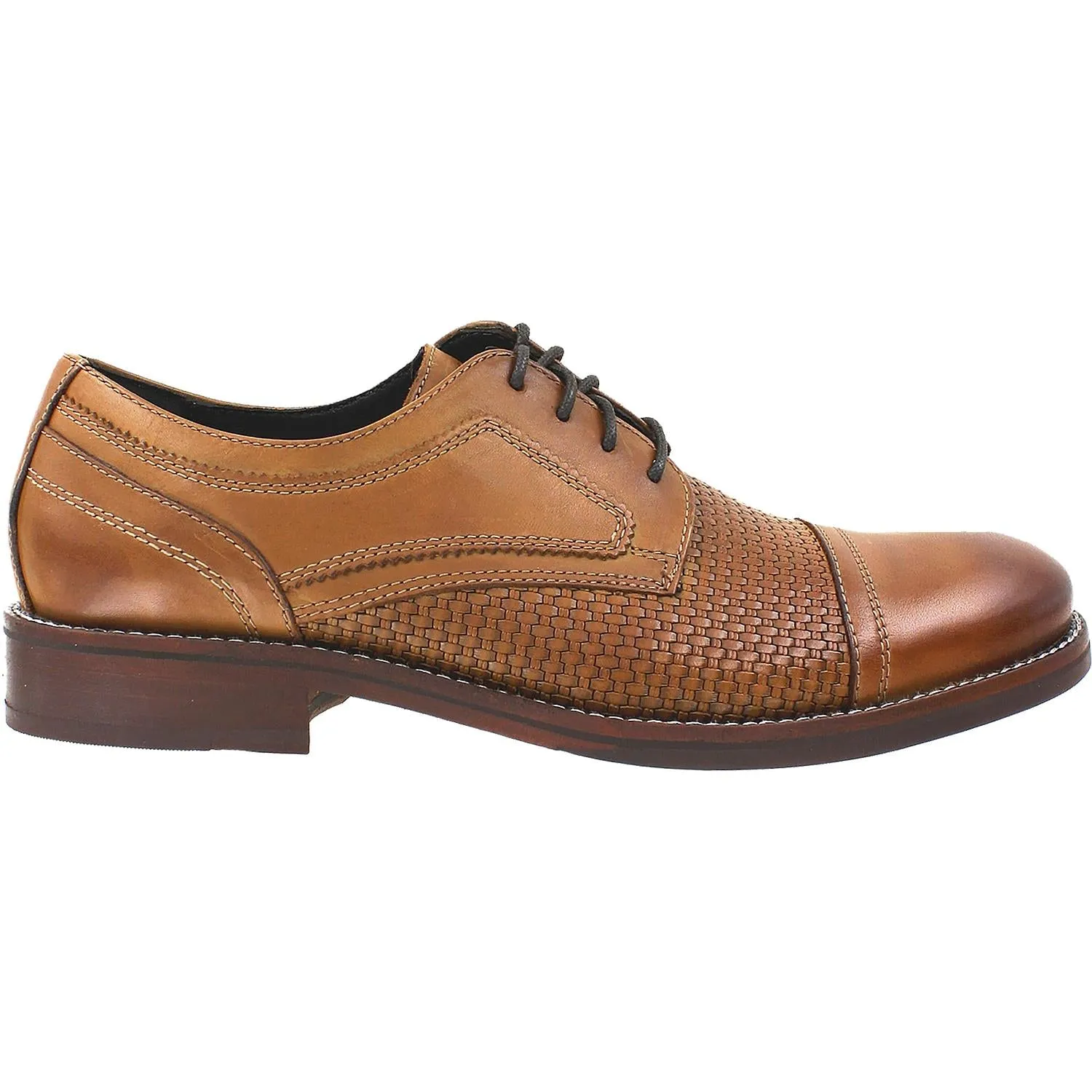 Men's Rockport Wyat Cap Toe Cognac Leather