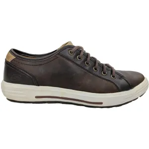 Men's Skechers Porter Ressen Dark Brown Leather