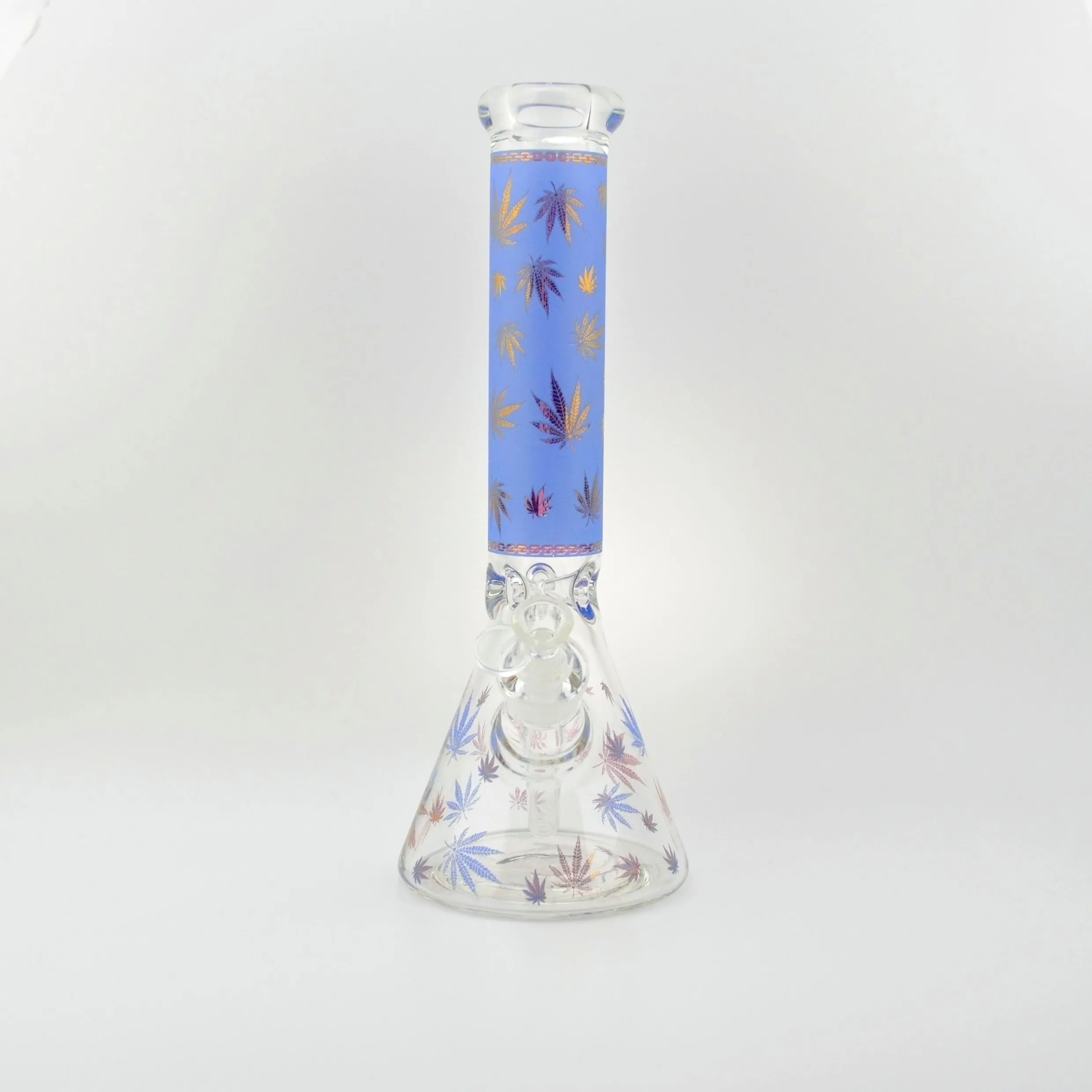 MJ Sandblasted Leaf Beaker Waterpipe