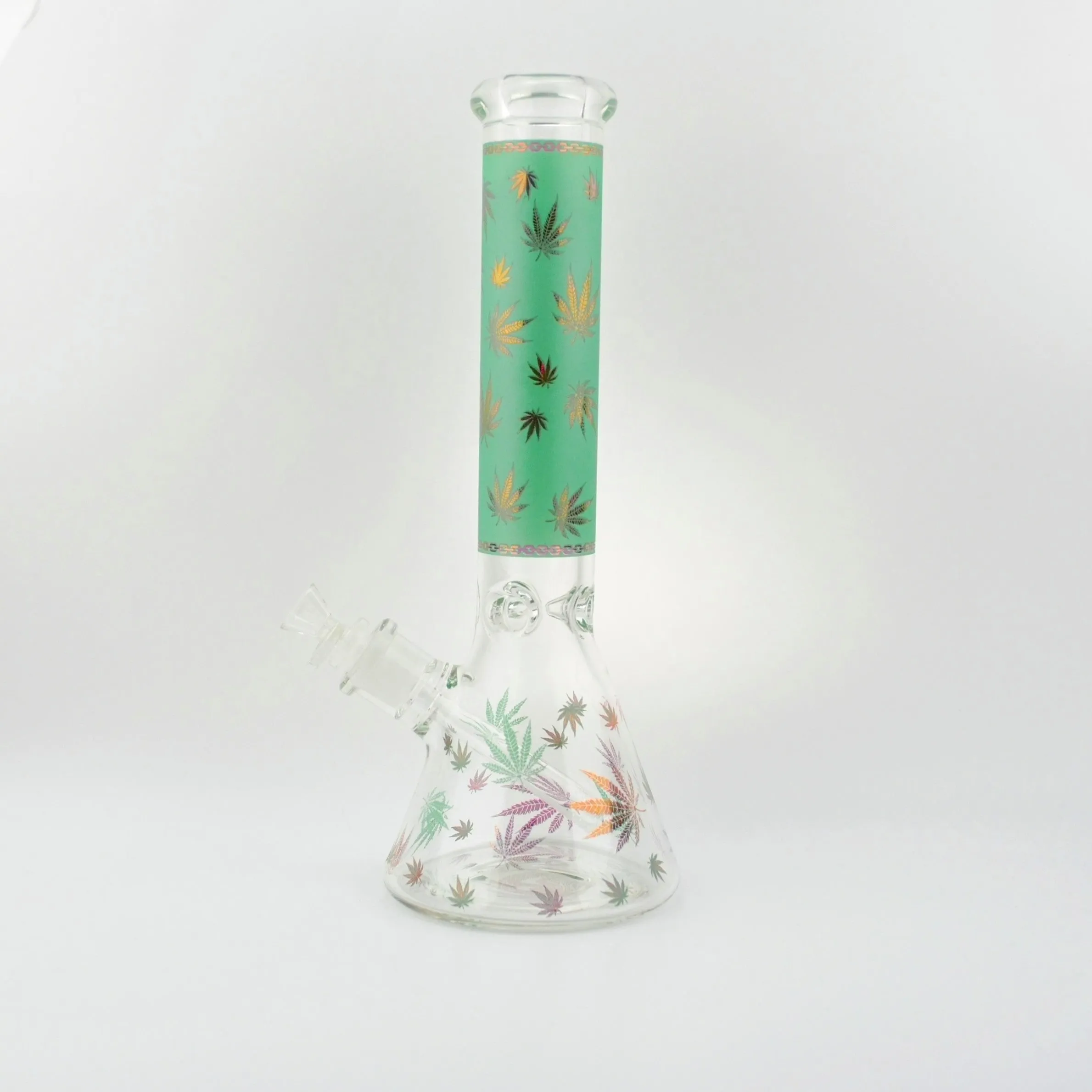 MJ Sandblasted Leaf Beaker Waterpipe