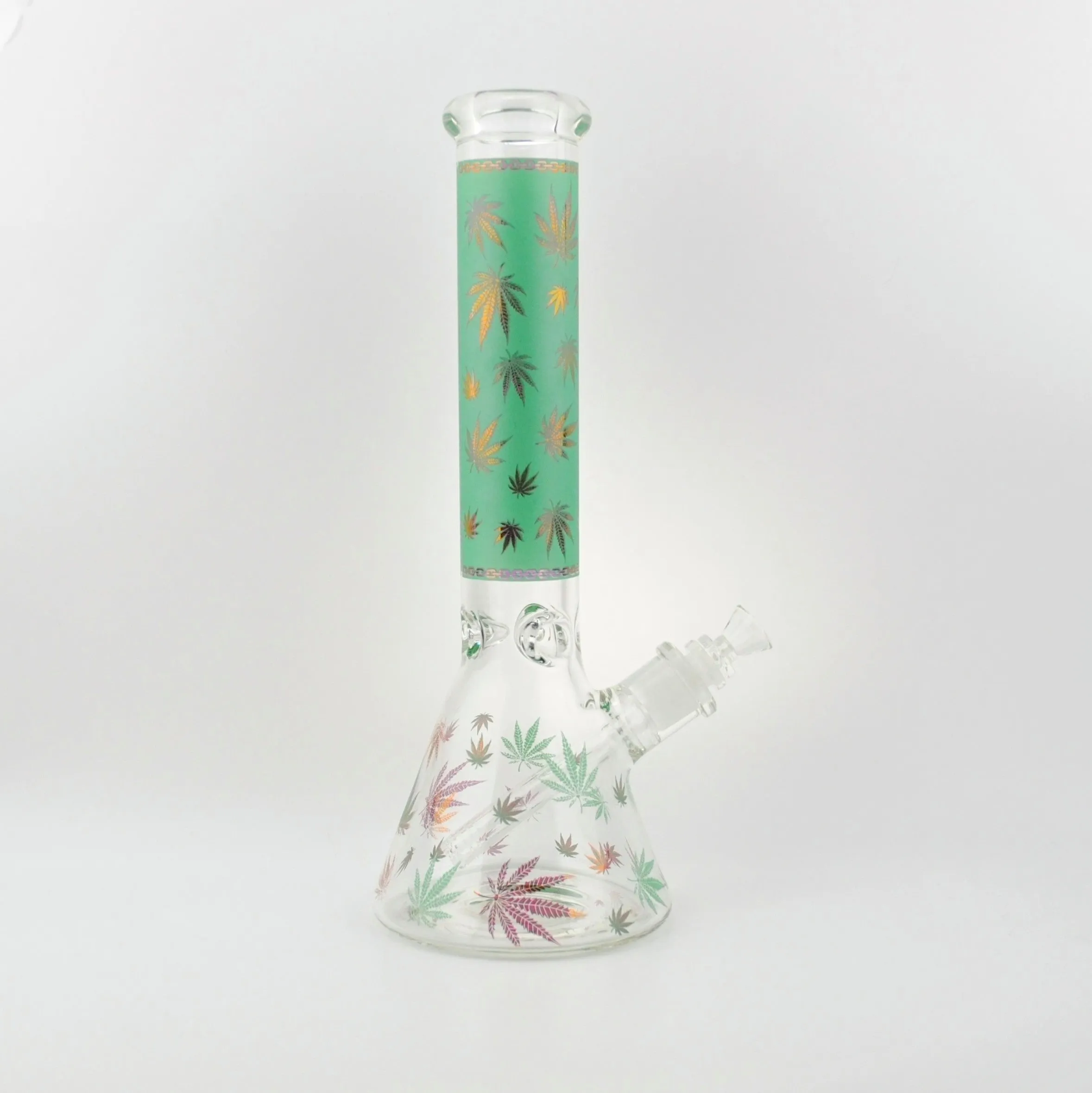 MJ Sandblasted Leaf Beaker Waterpipe