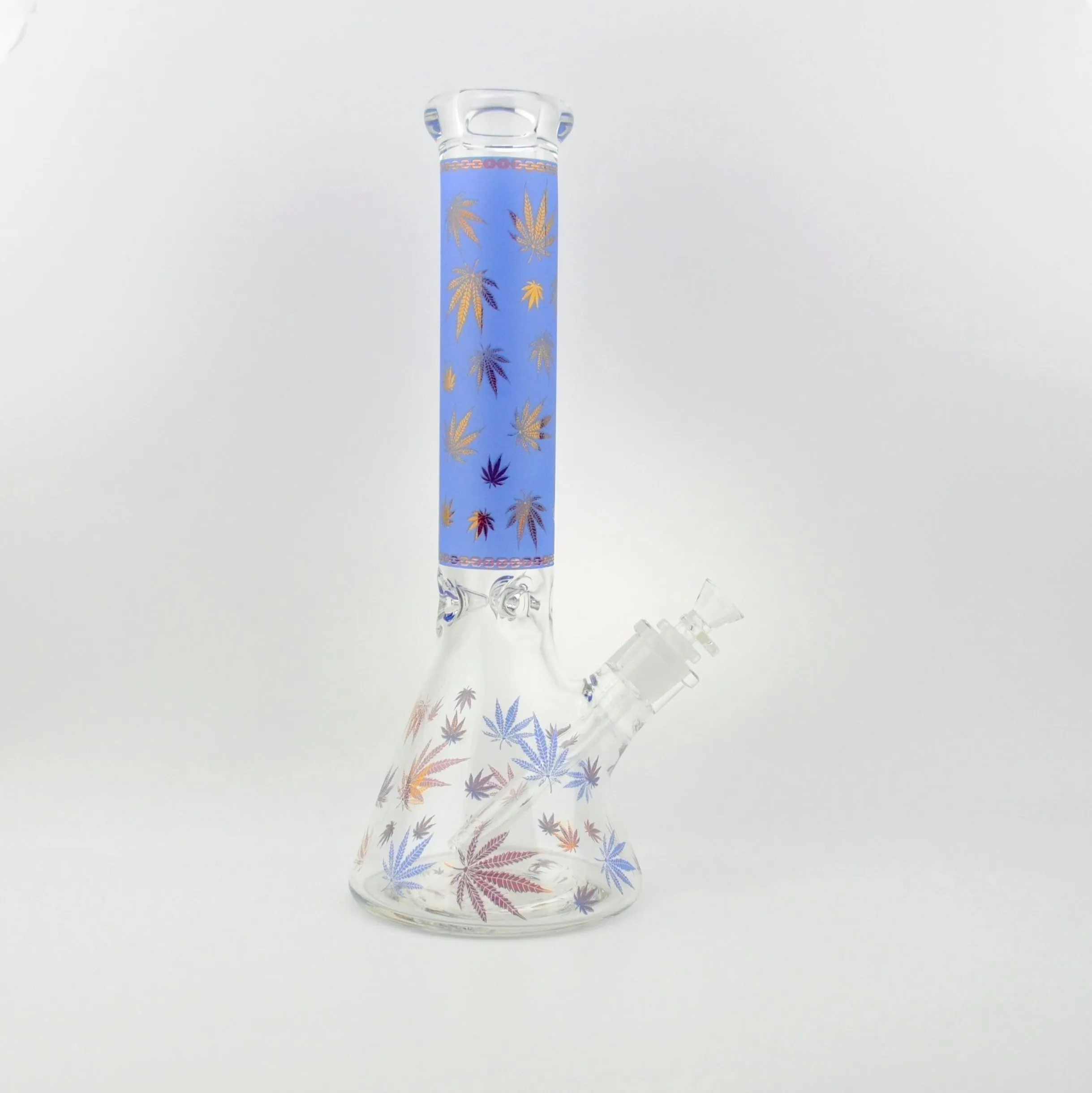 MJ Sandblasted Leaf Beaker Waterpipe