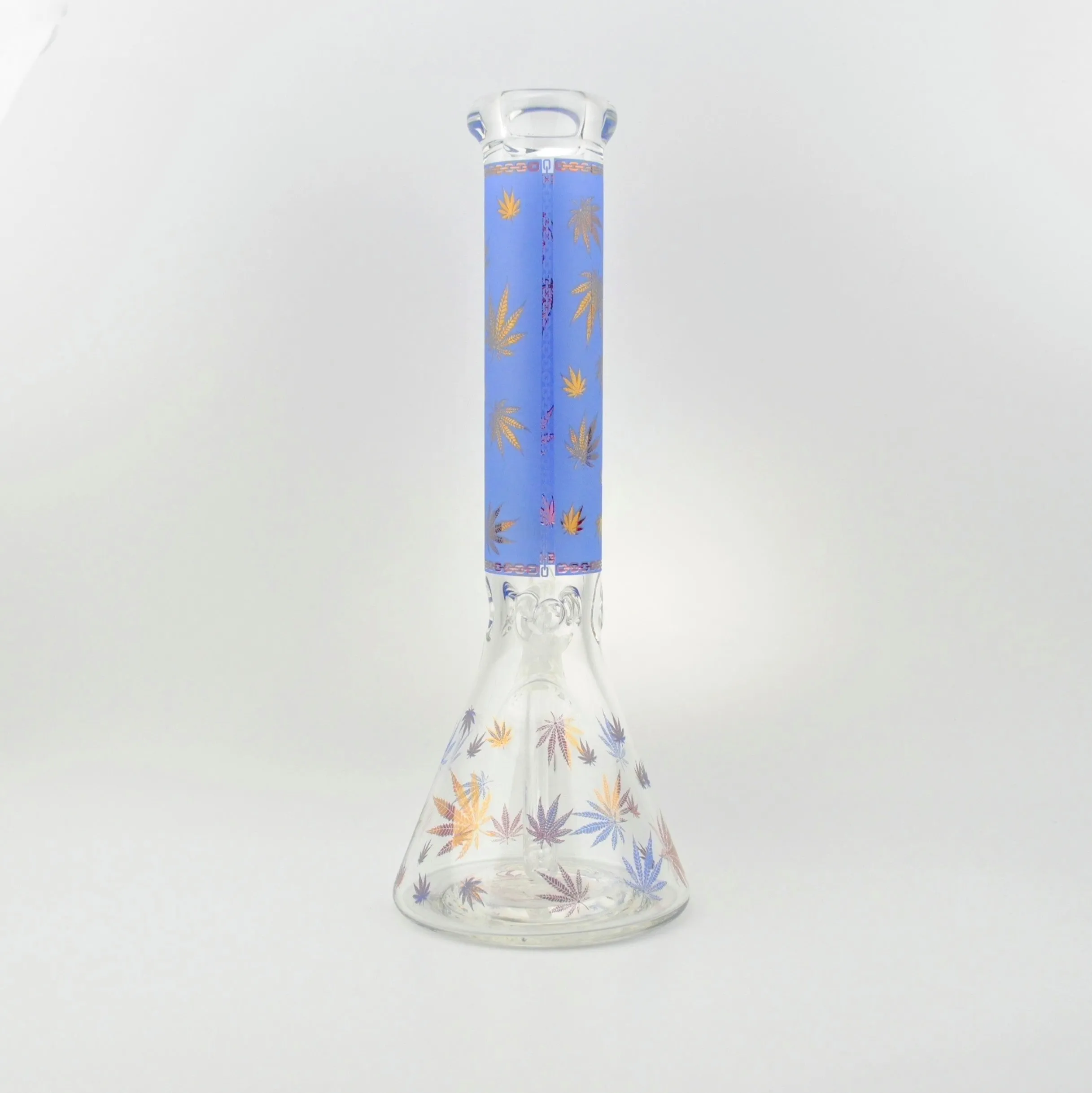 MJ Sandblasted Leaf Beaker Waterpipe