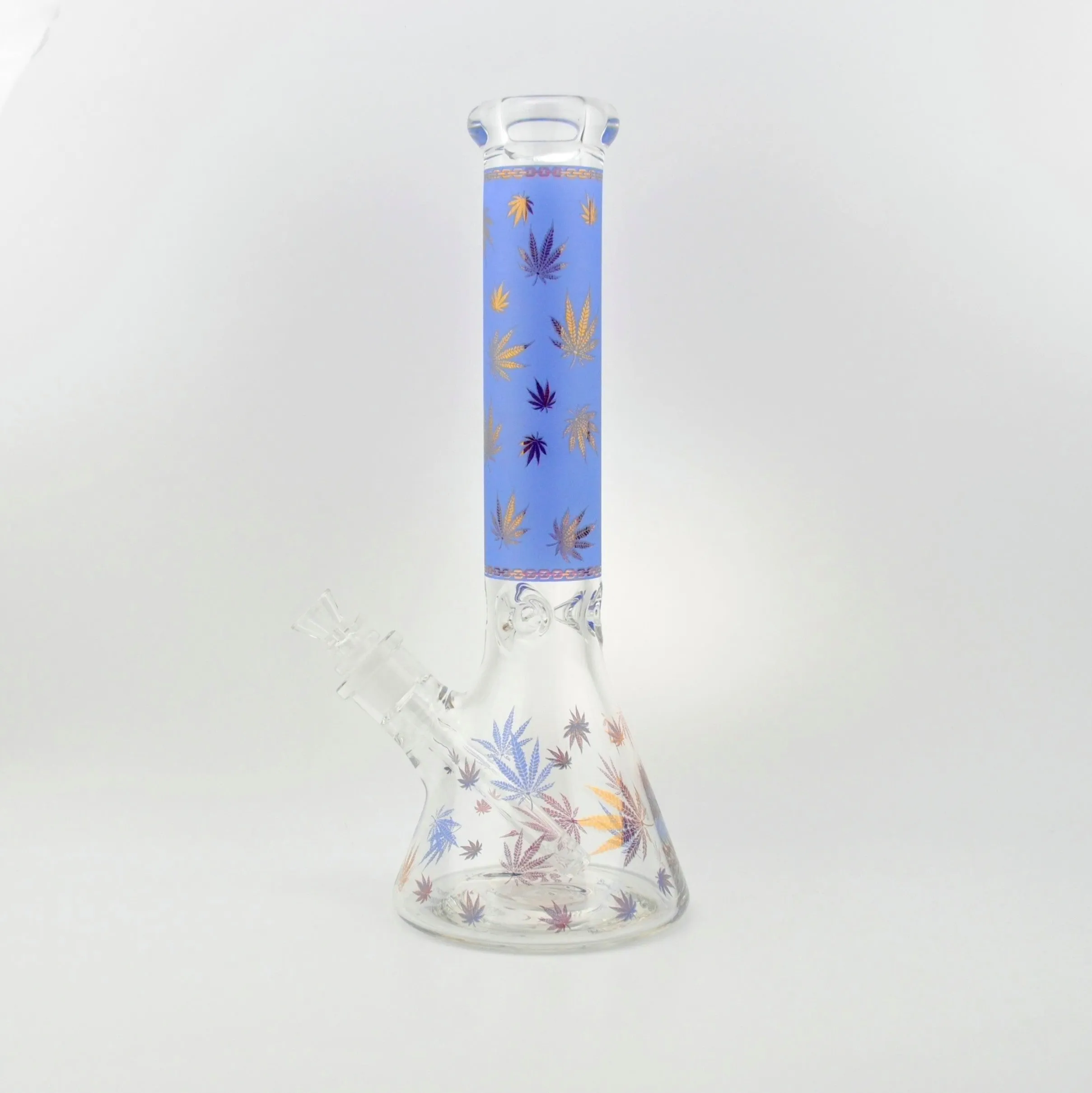 MJ Sandblasted Leaf Beaker Waterpipe