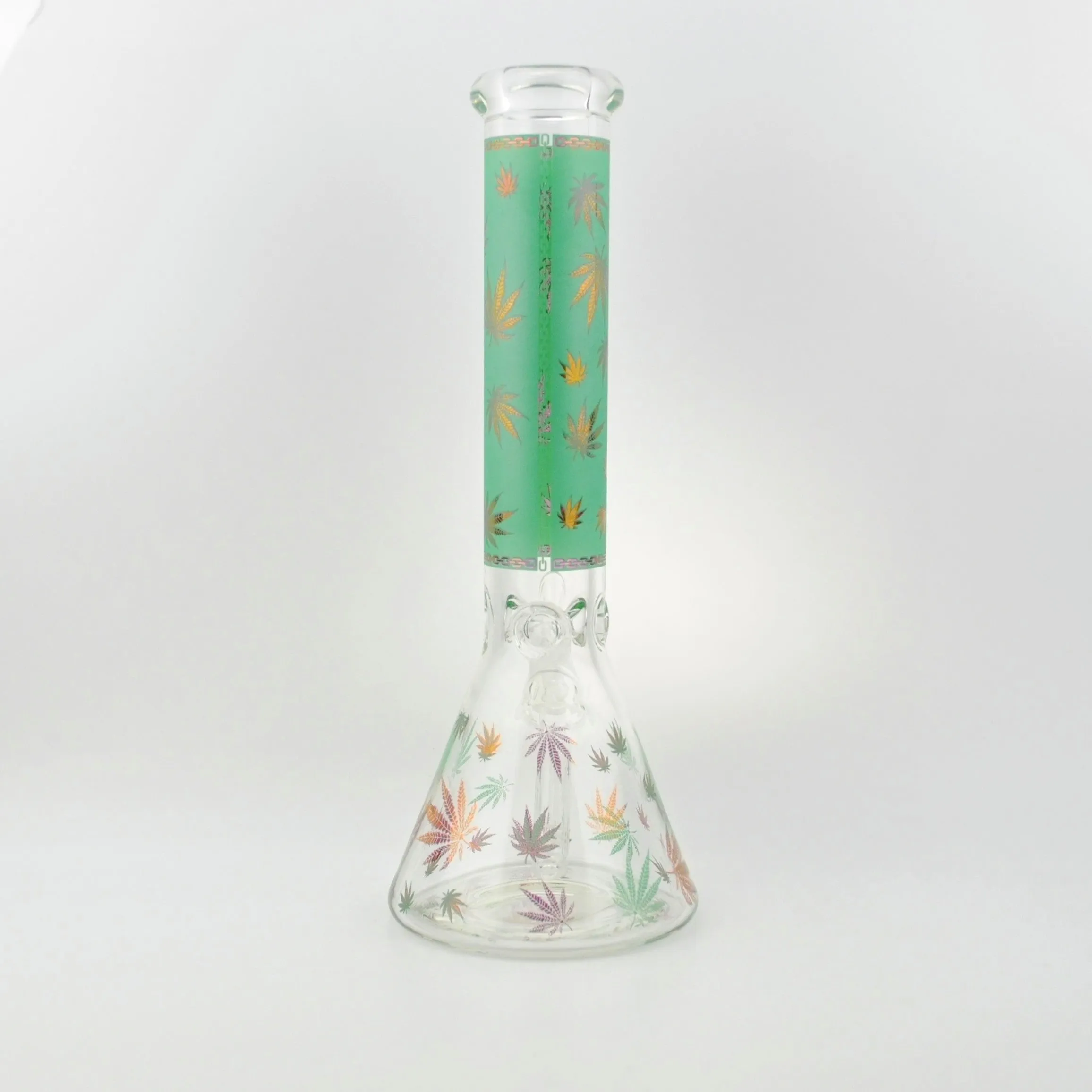 MJ Sandblasted Leaf Beaker Waterpipe