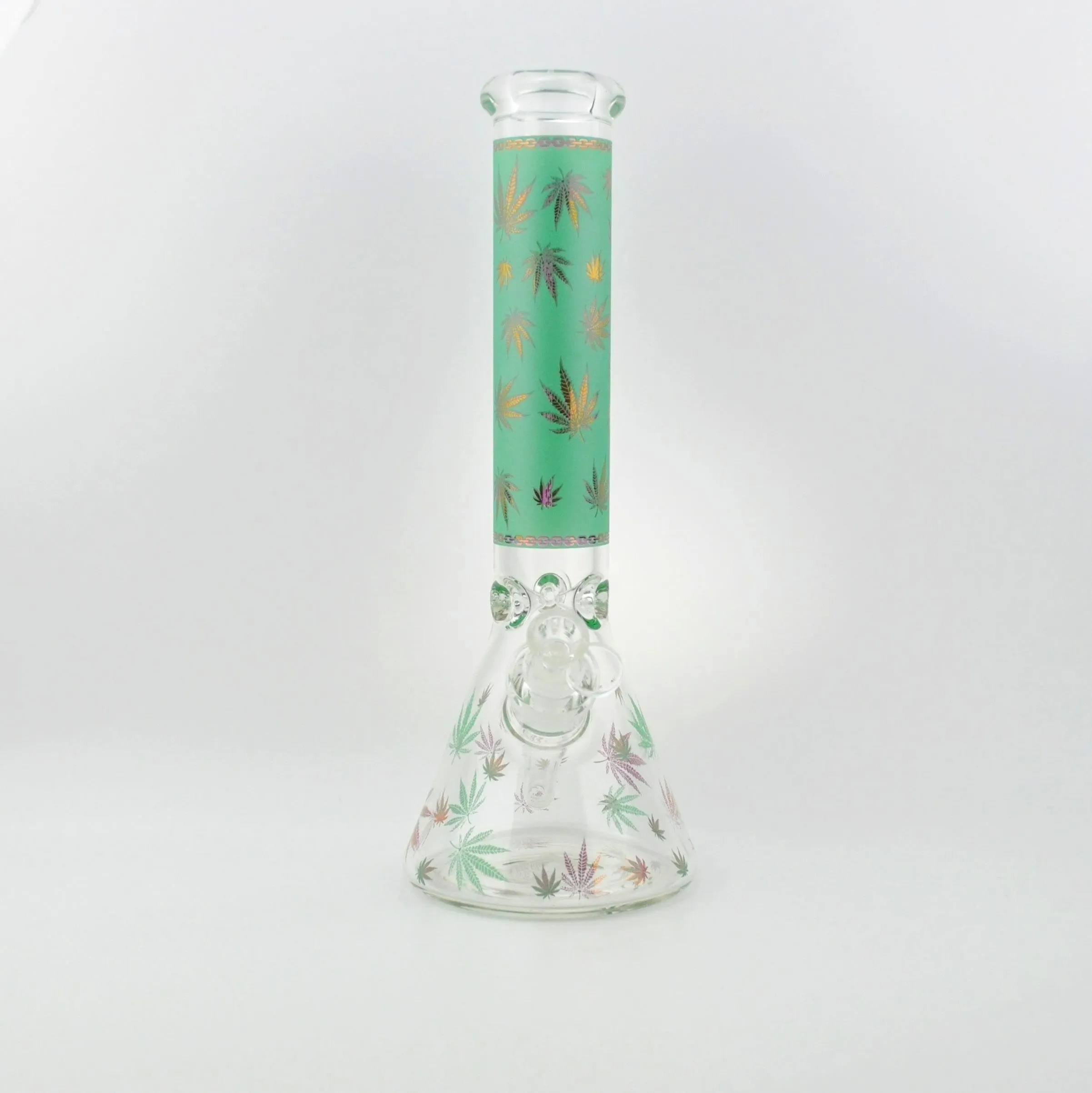 MJ Sandblasted Leaf Beaker Waterpipe