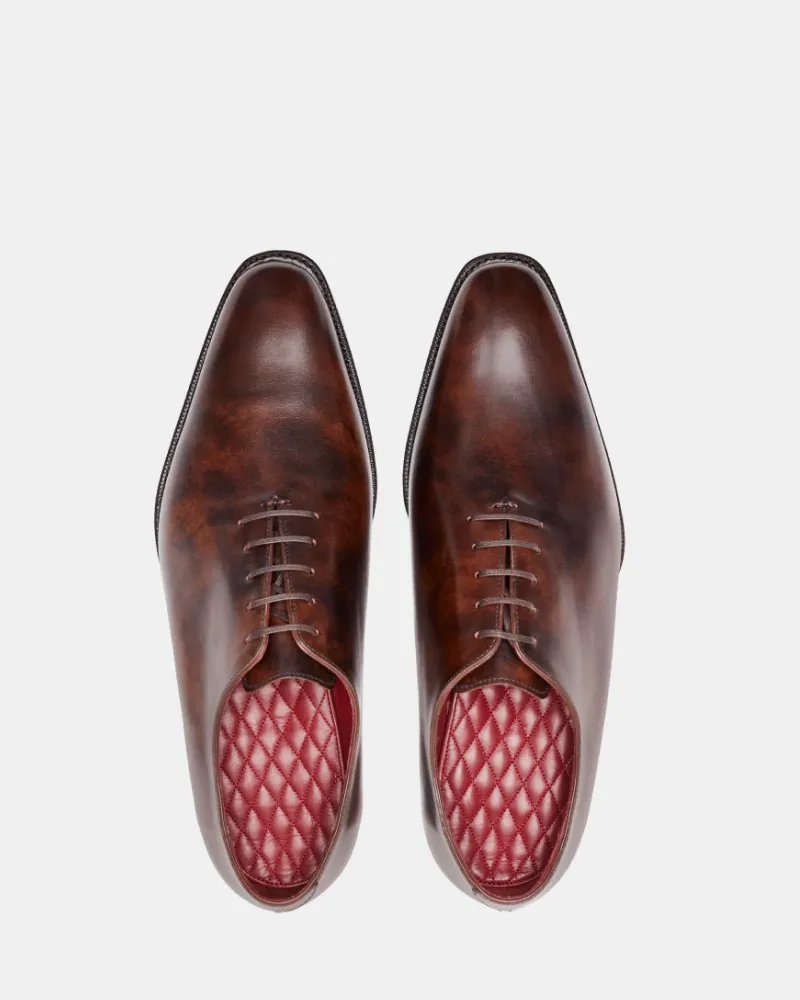 Museum Brown Wholecut Oxford Dress Shoe