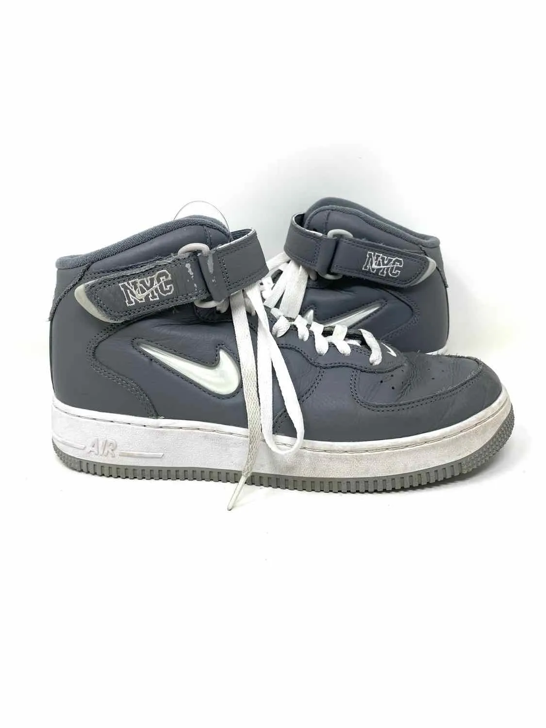 Nike Air Force 1 Mid QS “NYC”  Men's Gray/white Size 8.5 Sneakers