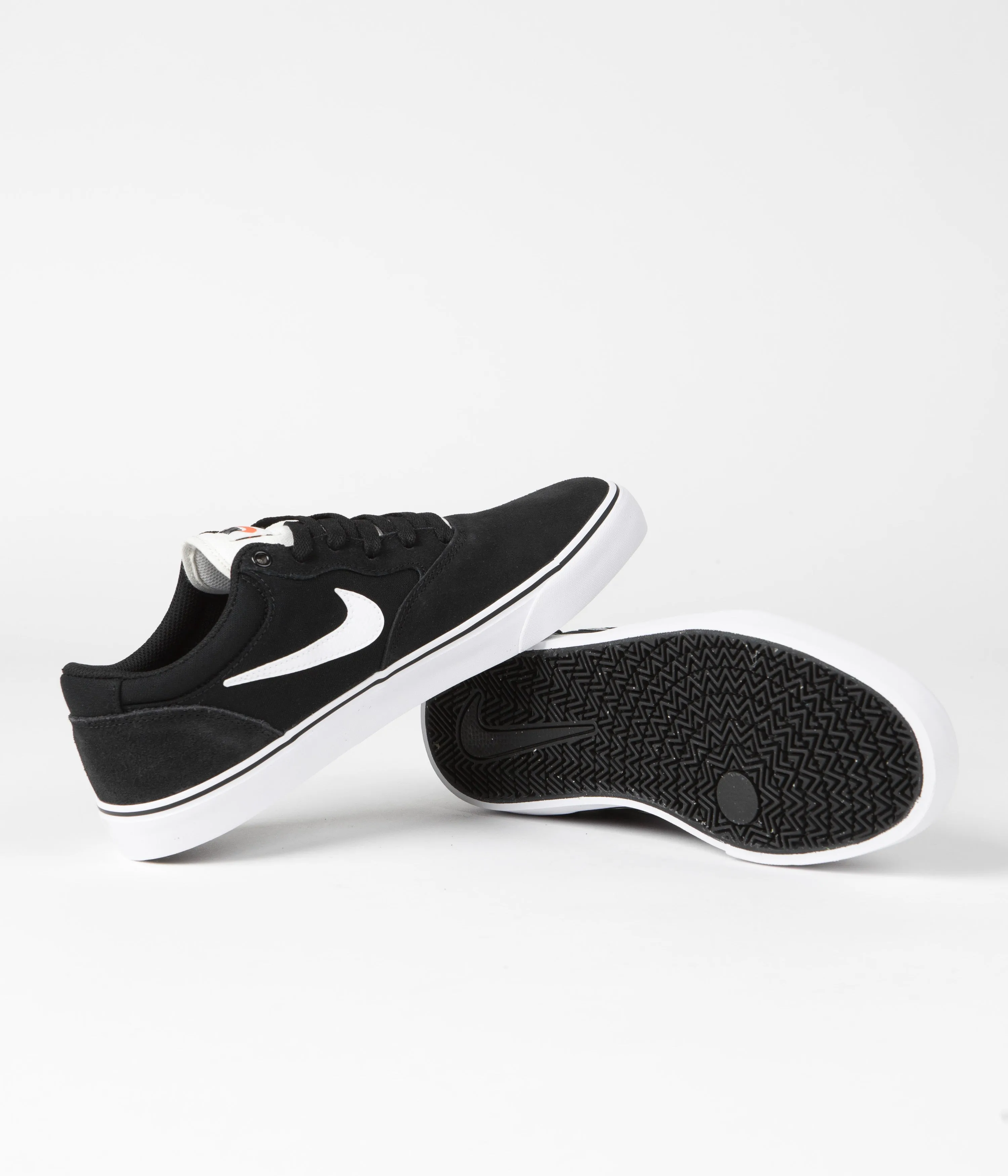 Nike SB Chron 2 Shoes - Black / White - Black - Sail