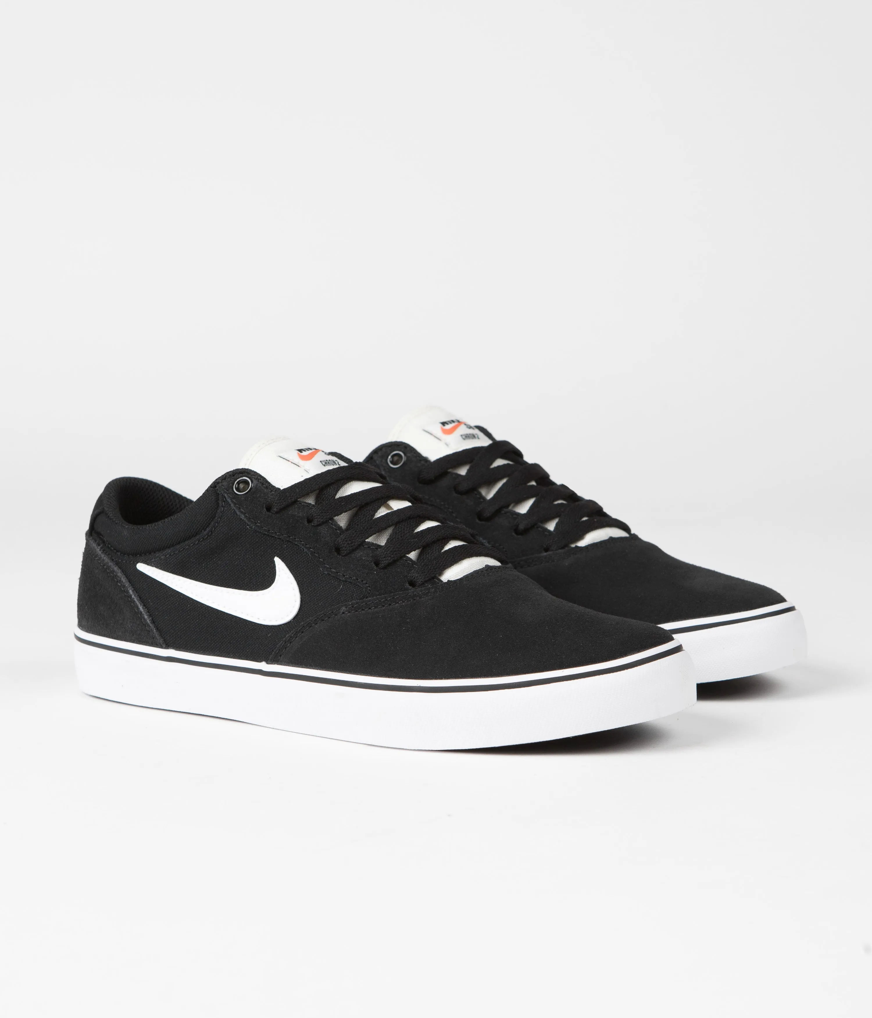 Nike SB Chron 2 Shoes - Black / White - Black - Sail