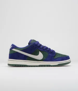 Nike SB Dunk Low Pro 'Wildcard' Shoes - Deep Royal Blue / Sail - Vintage Green