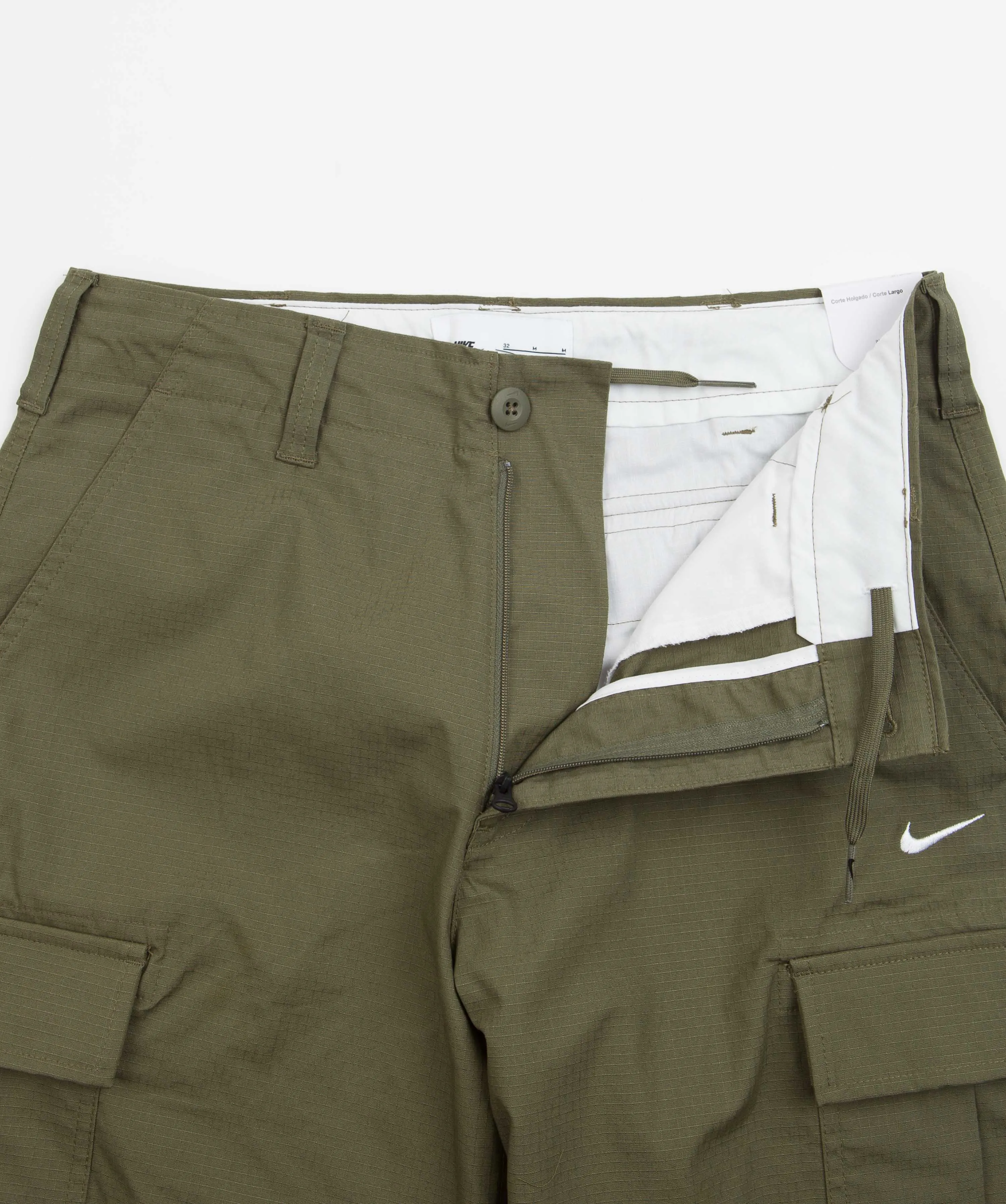 Nike SB Kearny Cargo Pants - Medium Olive / White